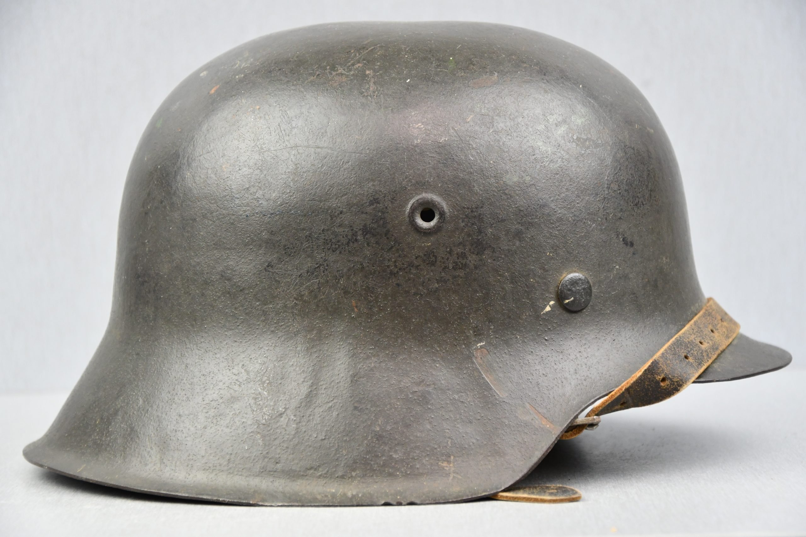 M42 army (Heer) single decal steel helmet named to Obergefreiter EF62 — image 4