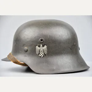M42 army (Heer) single decal steel helmet named to Obergefreiter …