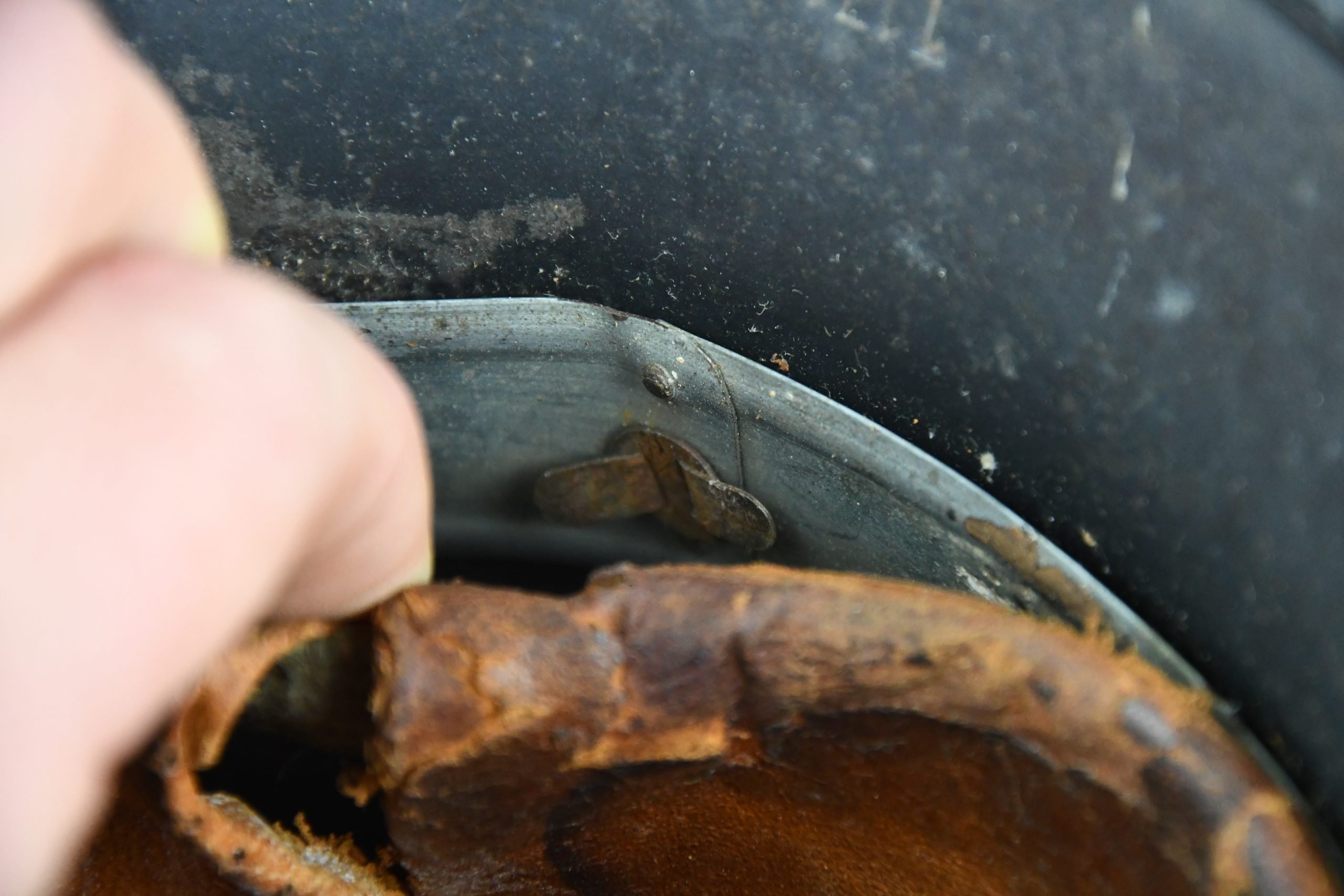M40 Luftwaffe single decal steel helmet ET66 — image 17