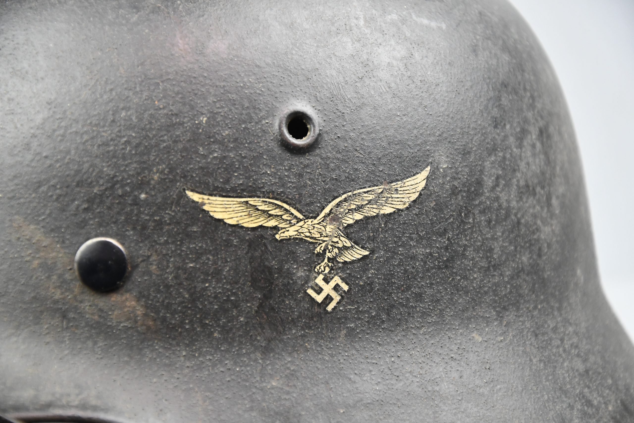 M40 Luftwaffe single decal steel helmet ET66 — image 6