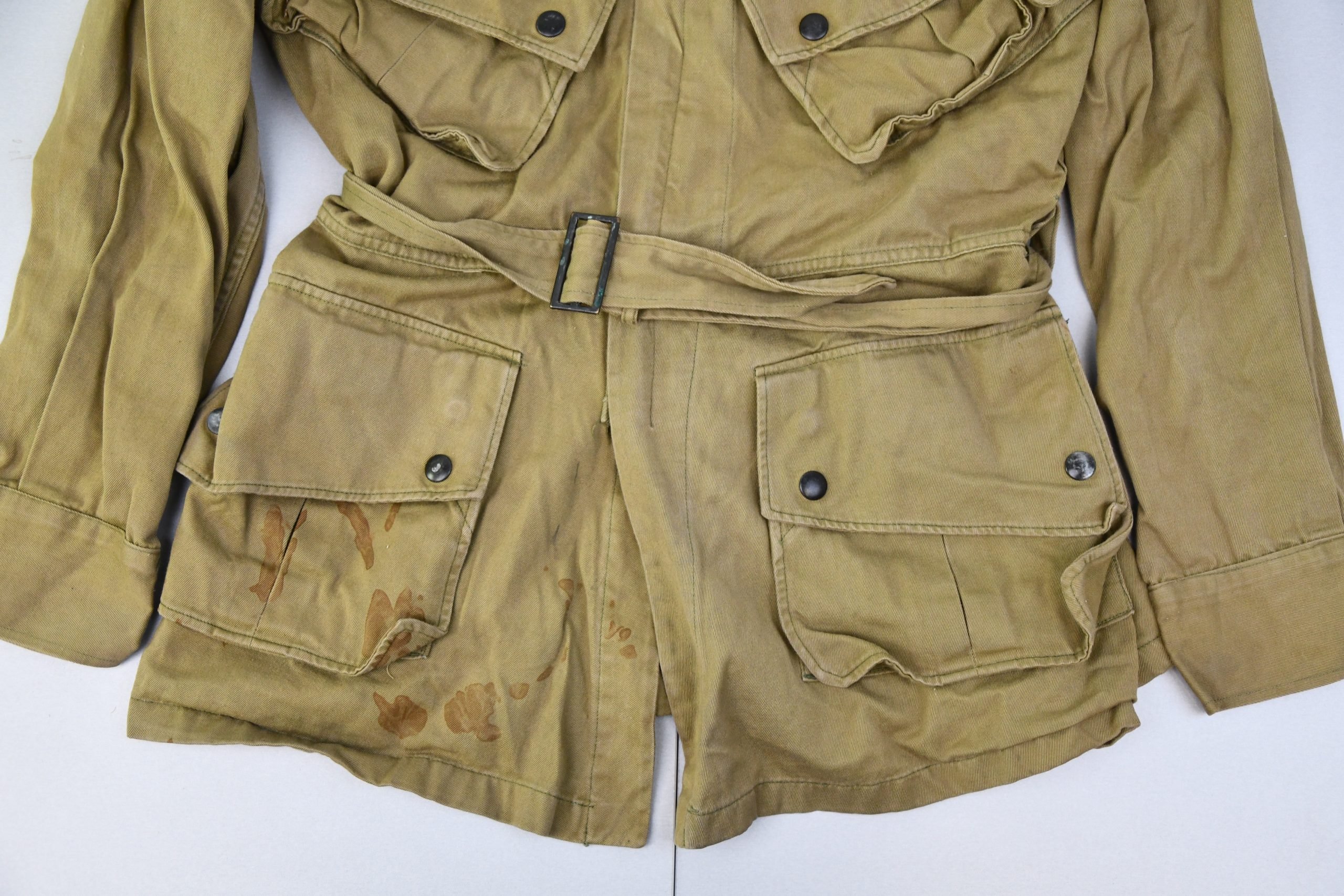 USA WW2 M42 paratrooper matching jump jacket and trousers from the same soldier — image 16