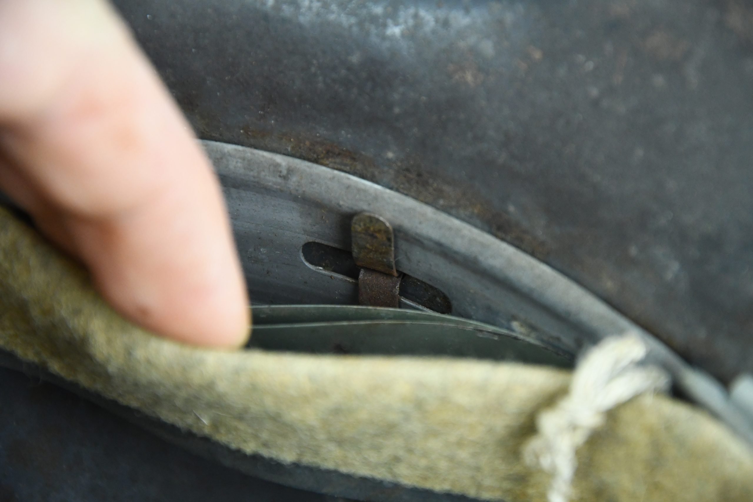 RARE M42 Luftwaffe 'Souvenir' Helmet – First U.S. Army – Germany 1945 — image 13