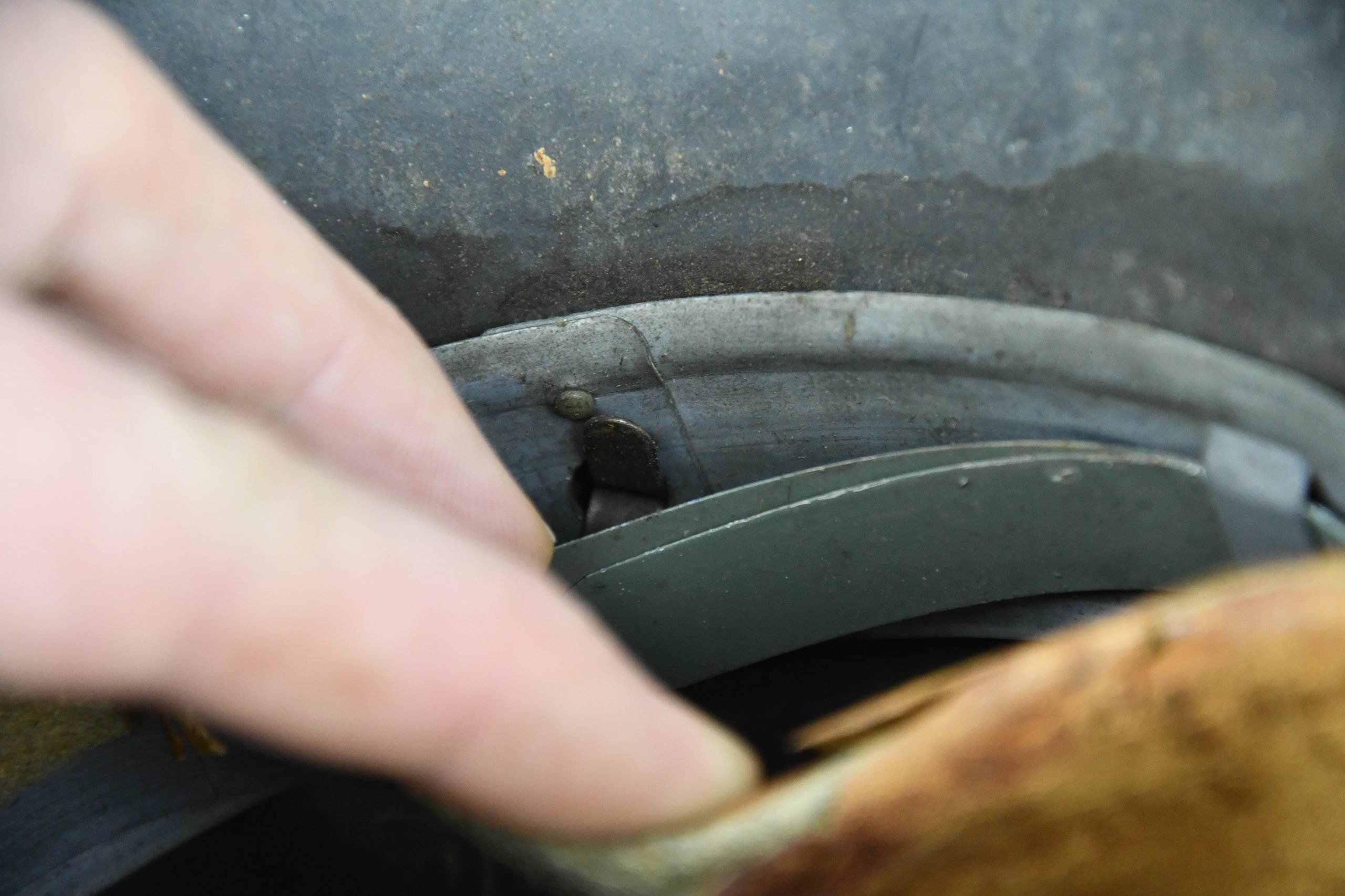 RARE M42 Luftwaffe 'Souvenir' Helmet – First U.S. Army – Germany 1945 — image 15