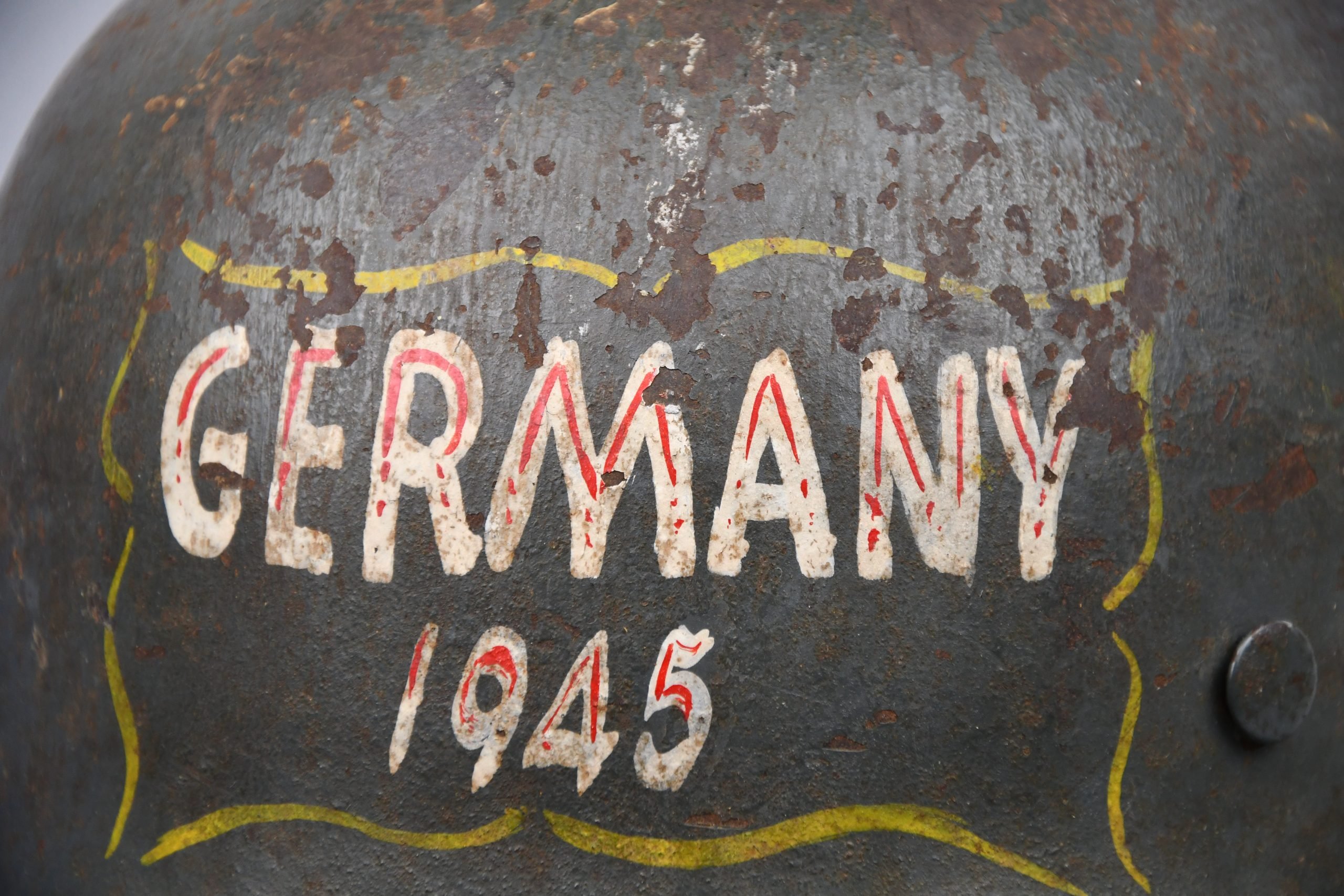 RARE M42 Luftwaffe 'Souvenir' Helmet – First U.S. Army – Germany 1945 — image 6