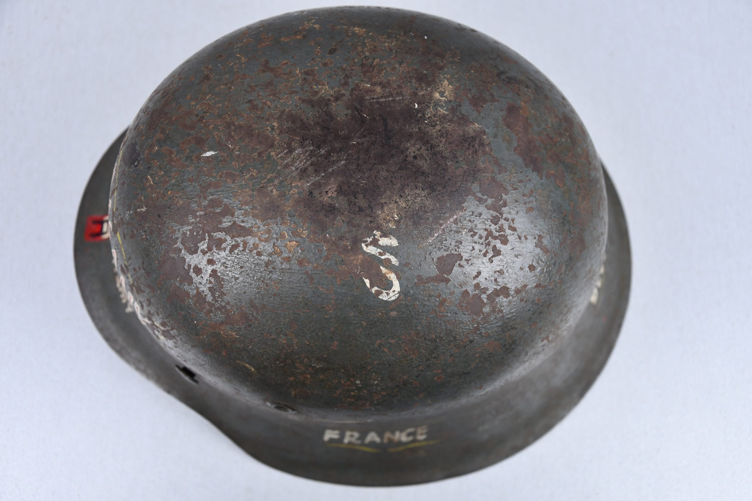 RARE M42 Luftwaffe 'Souvenir' Helmet – First U.S. Army – Germany 1945 — image 8