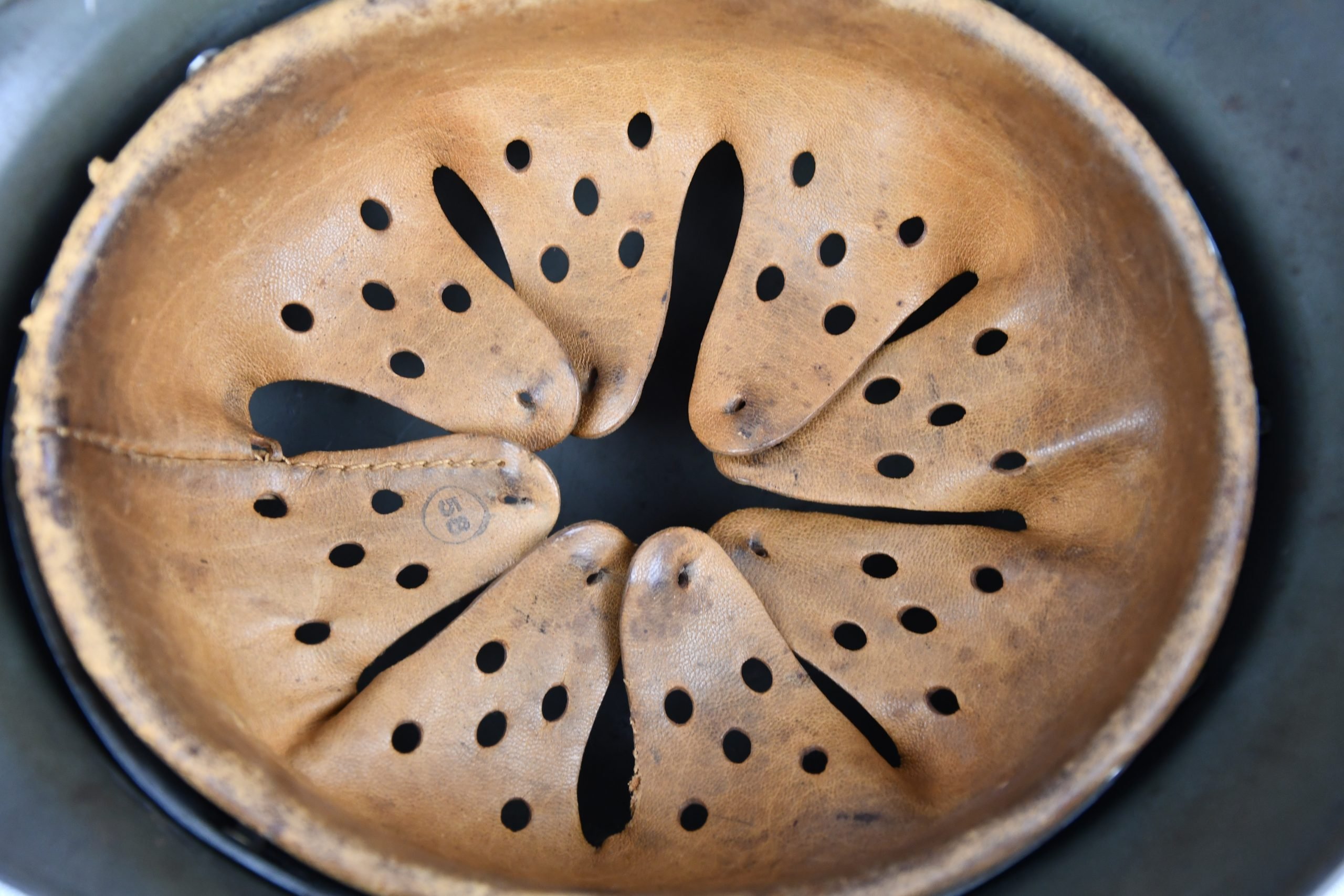 M35 army (Heer) reissued single decal steel helmet Q66 — image 10