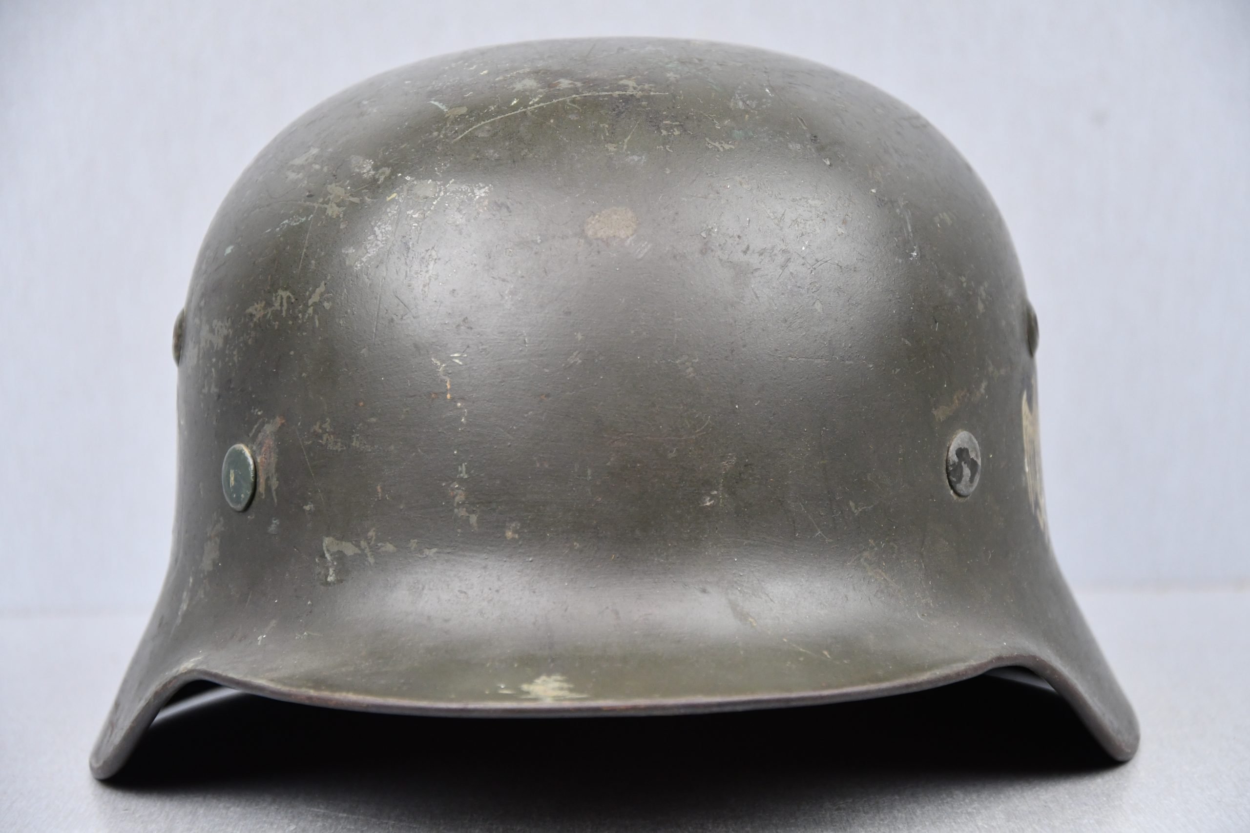 M35 army (Heer) reissued single decal steel helmet Q66 — image 3
