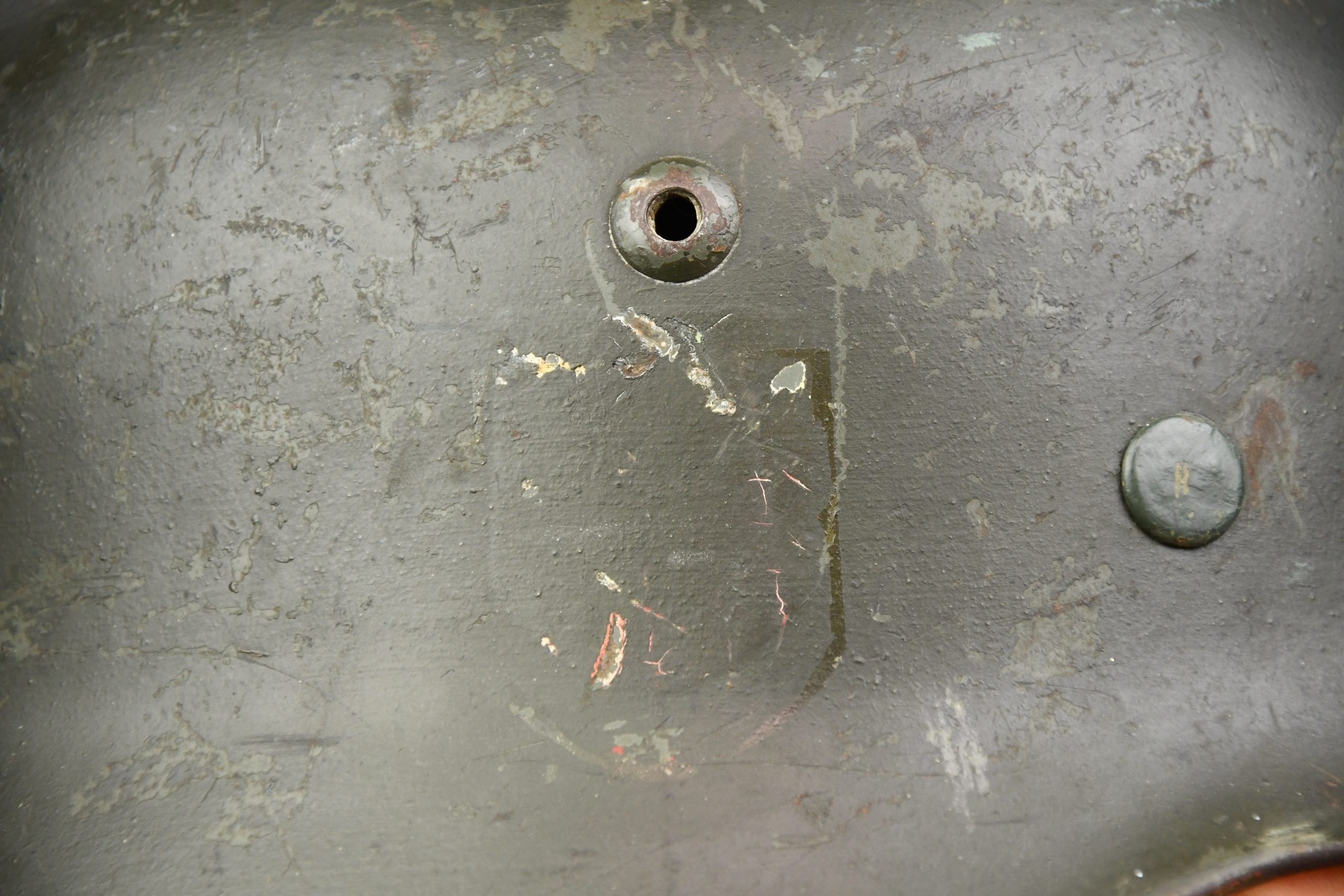 M35 army (Heer) reissued single decal steel helmet Q66 — image 6