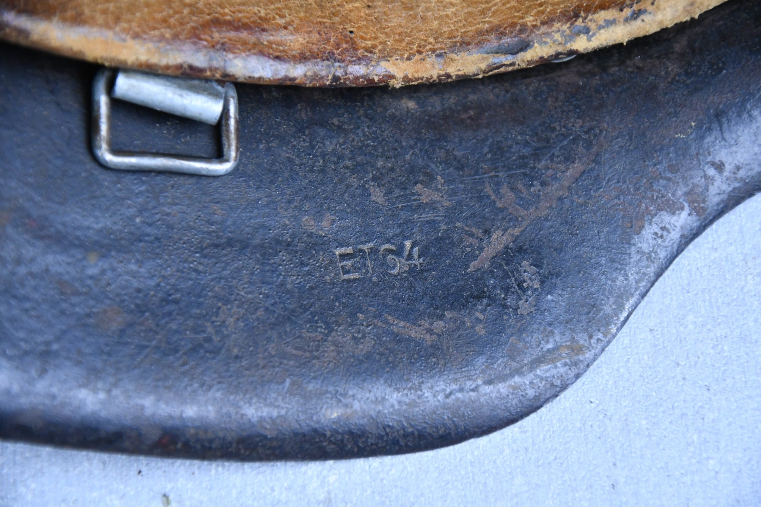 M42 Luftwaffe single decal steel helmet ET64 — image 10