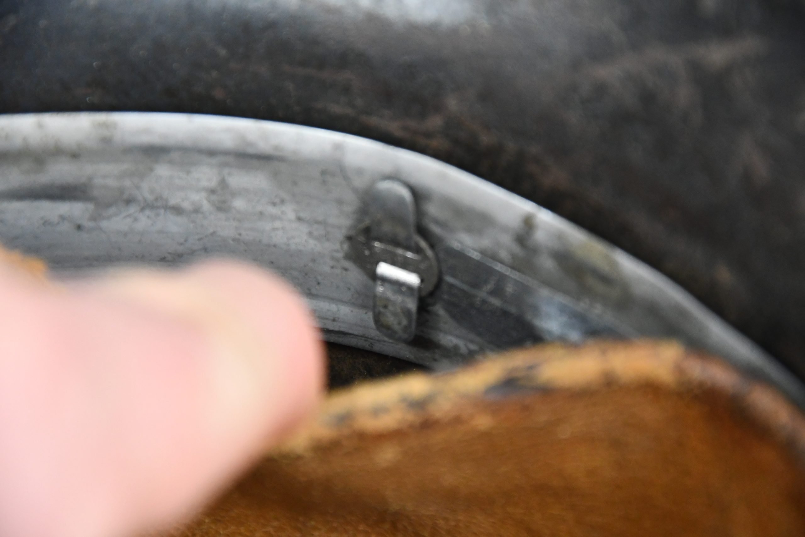 M42 Luftwaffe single decal steel helmet ET64 — image 13