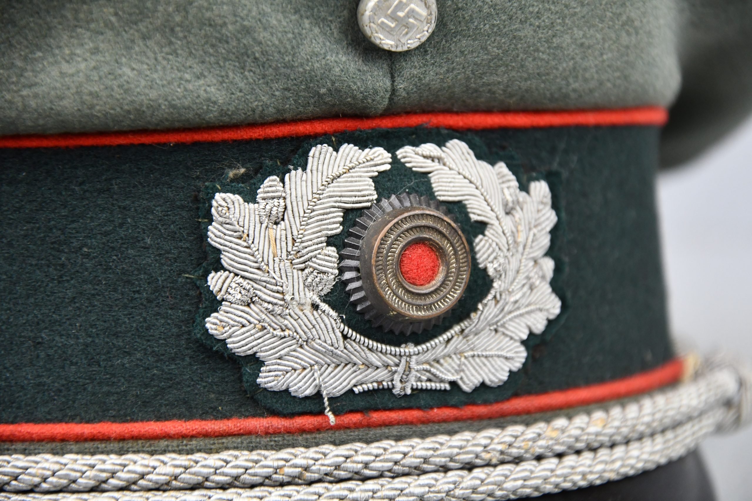 Army (Heer) artillery officer visor cap 'Schirmmütze' by Erel — image 5