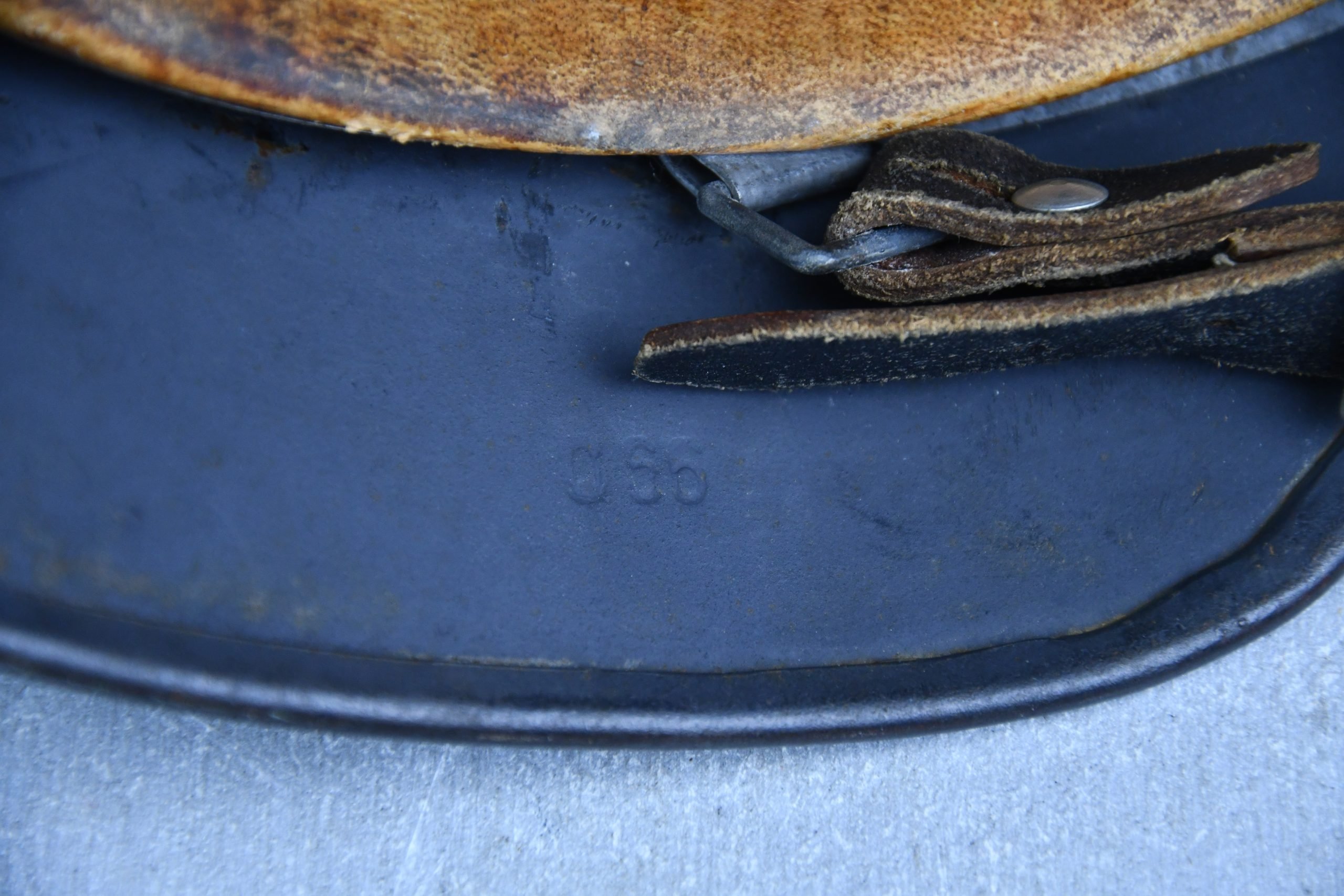 MINT M40 Luftwaffe single decal steel helmet Q66 — image 13