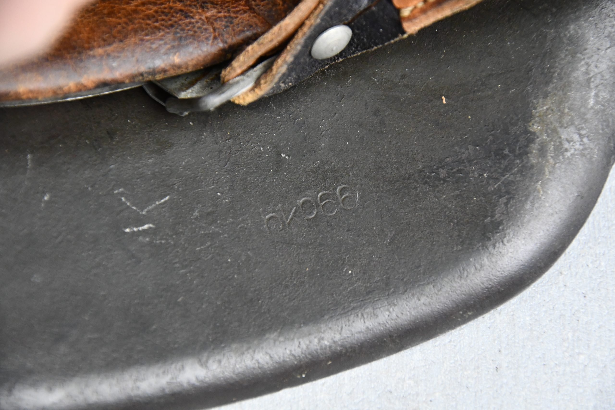 M42 army (Heer) single decal steel helmet hkp66 — image 11