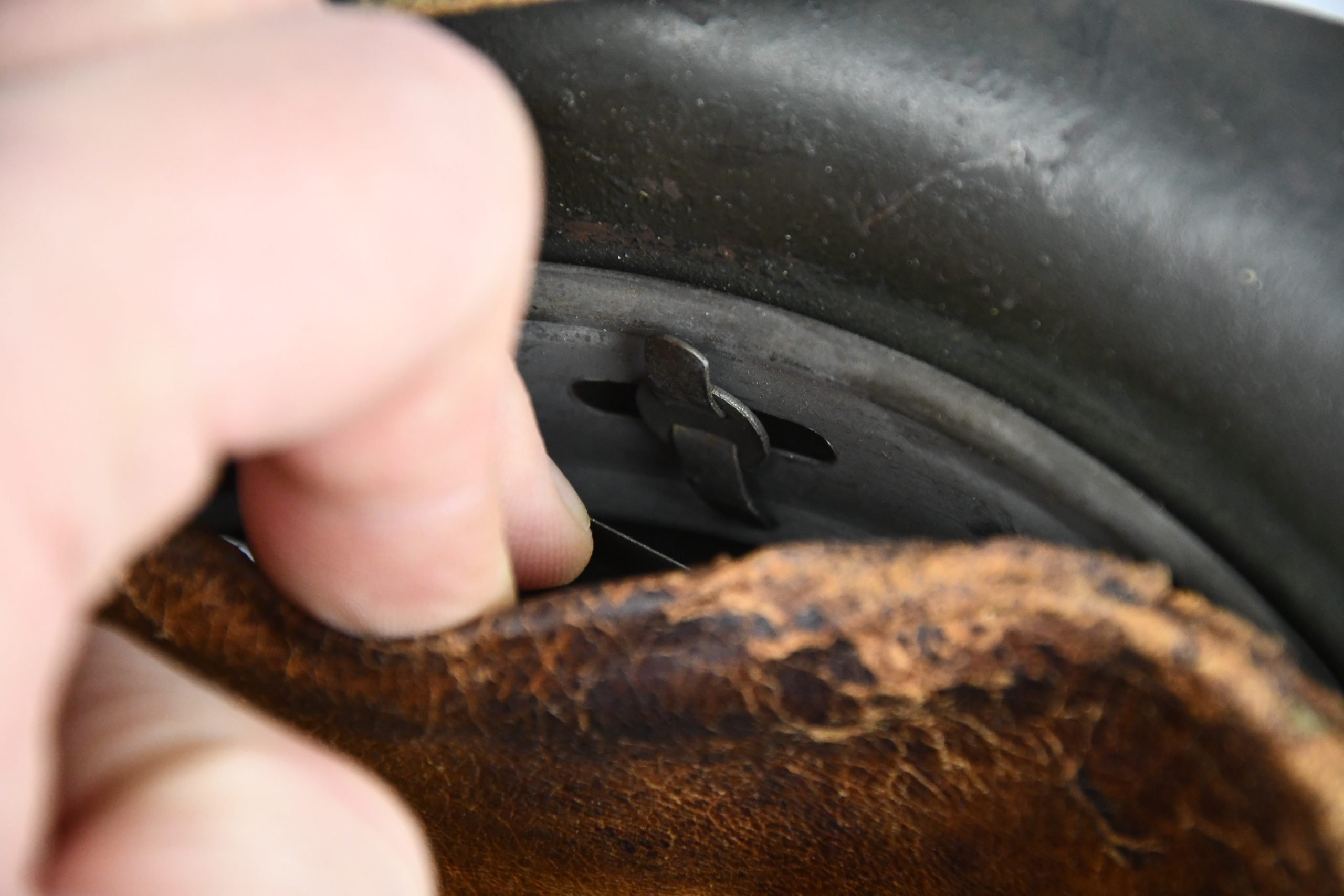 M42 army (Heer) single decal steel helmet hkp66 — image 13