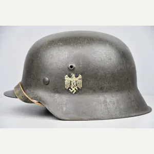 M42 army (Heer) single decal steel helmet hkp66
