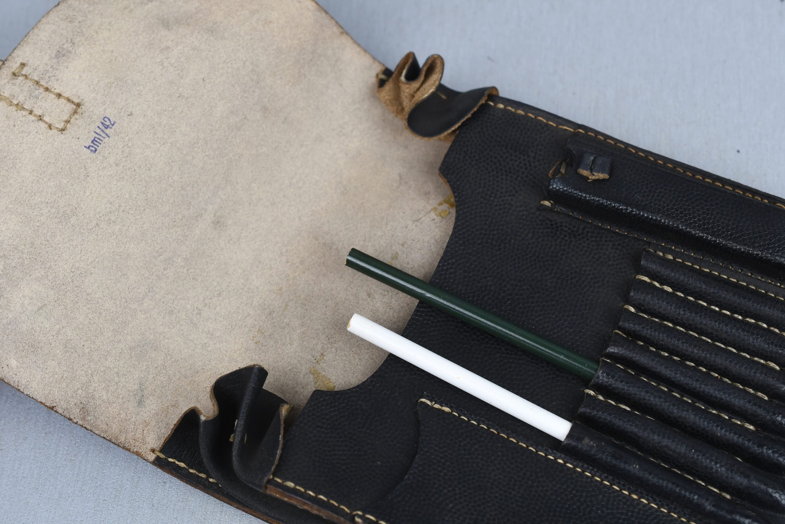 MINT Wehrmacht black leather map case by bml 1942 — image 3
