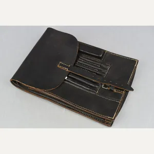 MINT Wehrmacht black leather map case by bml 1942