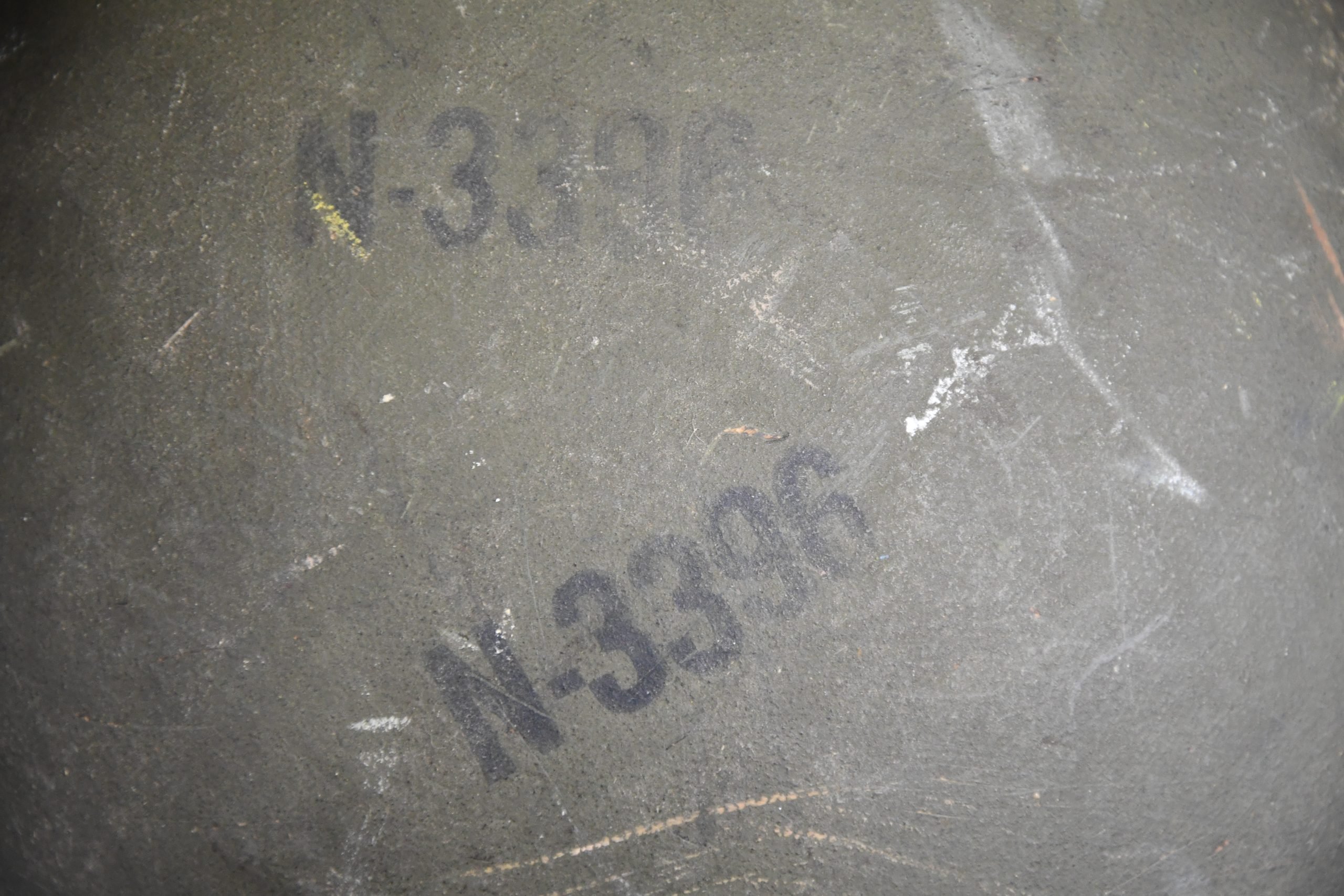 US WW2 M1 front seam fixed bale steel helmet with liner by Westinghouse — image 23