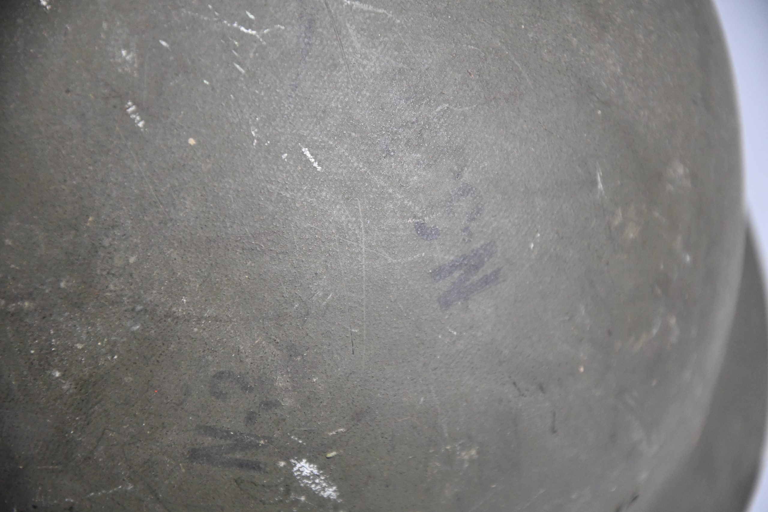 US WW2 M1 front seam fixed bale steel helmet with liner by Westinghouse — image 24