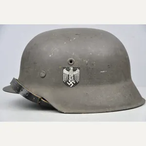 M42 army (Heer) single decal steel helmet NS68