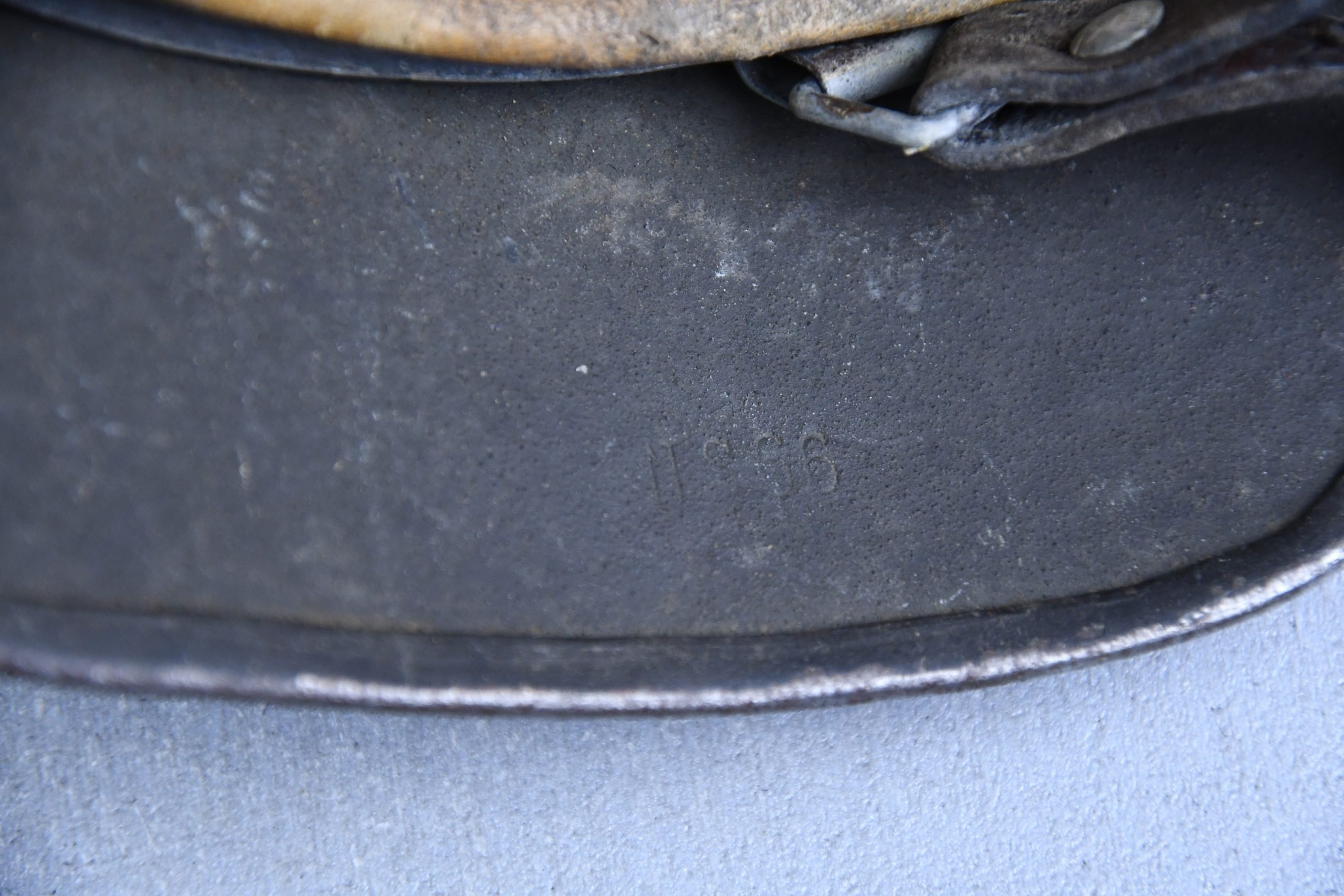 M35 army (Heer) reissued single decal steel helmet NS66 — image 11