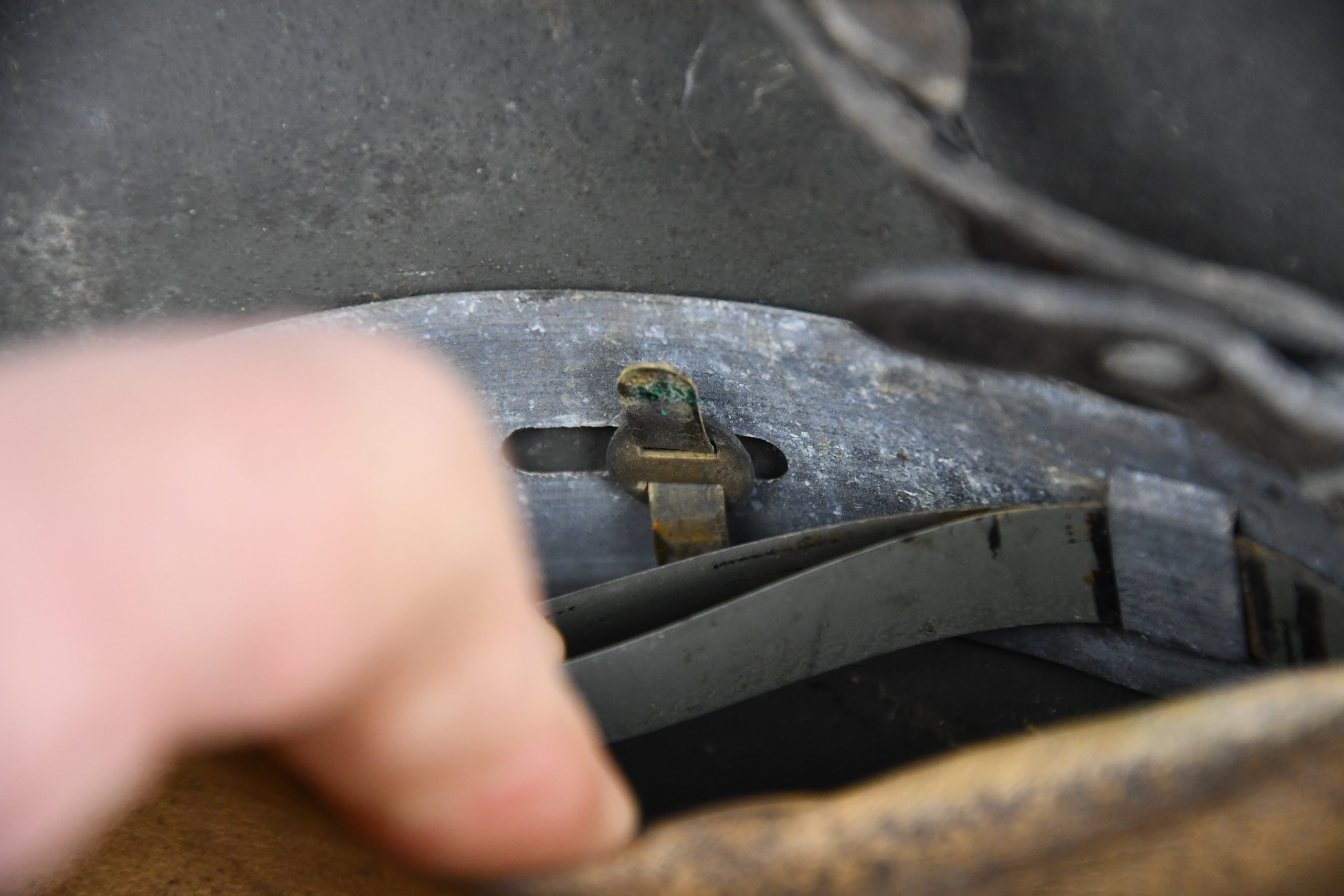 M35 army (Heer) reissued single decal steel helmet NS66 — image 14