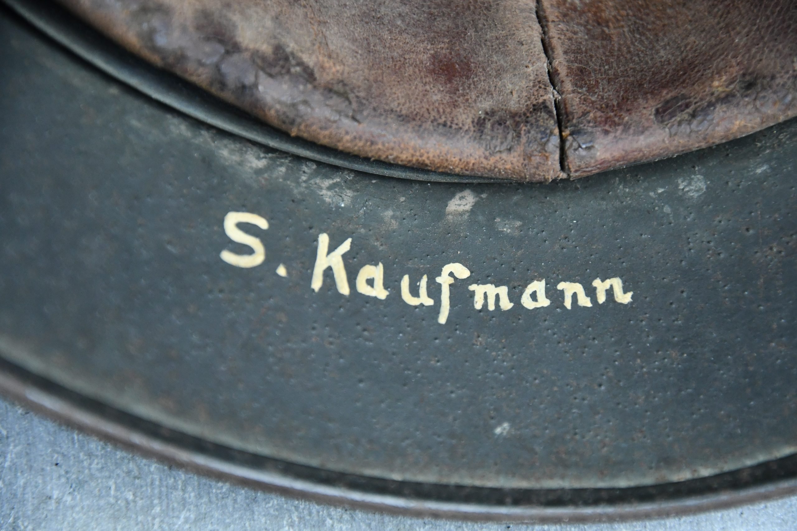 M35 army (Heer) reissued single decal steel helmet Q66 named — image 11