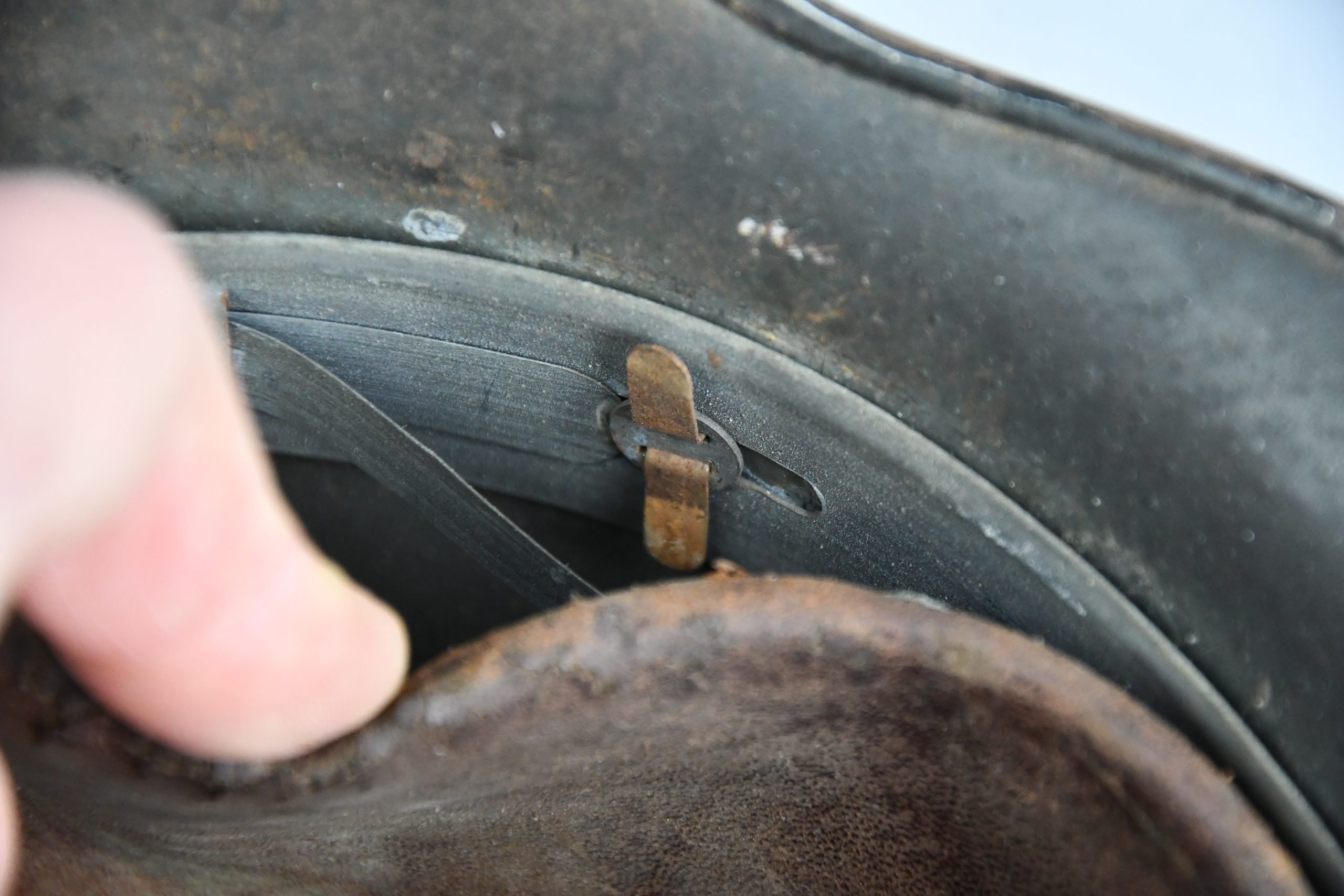 M35 army (Heer) reissued single decal steel helmet Q66 named — image 12