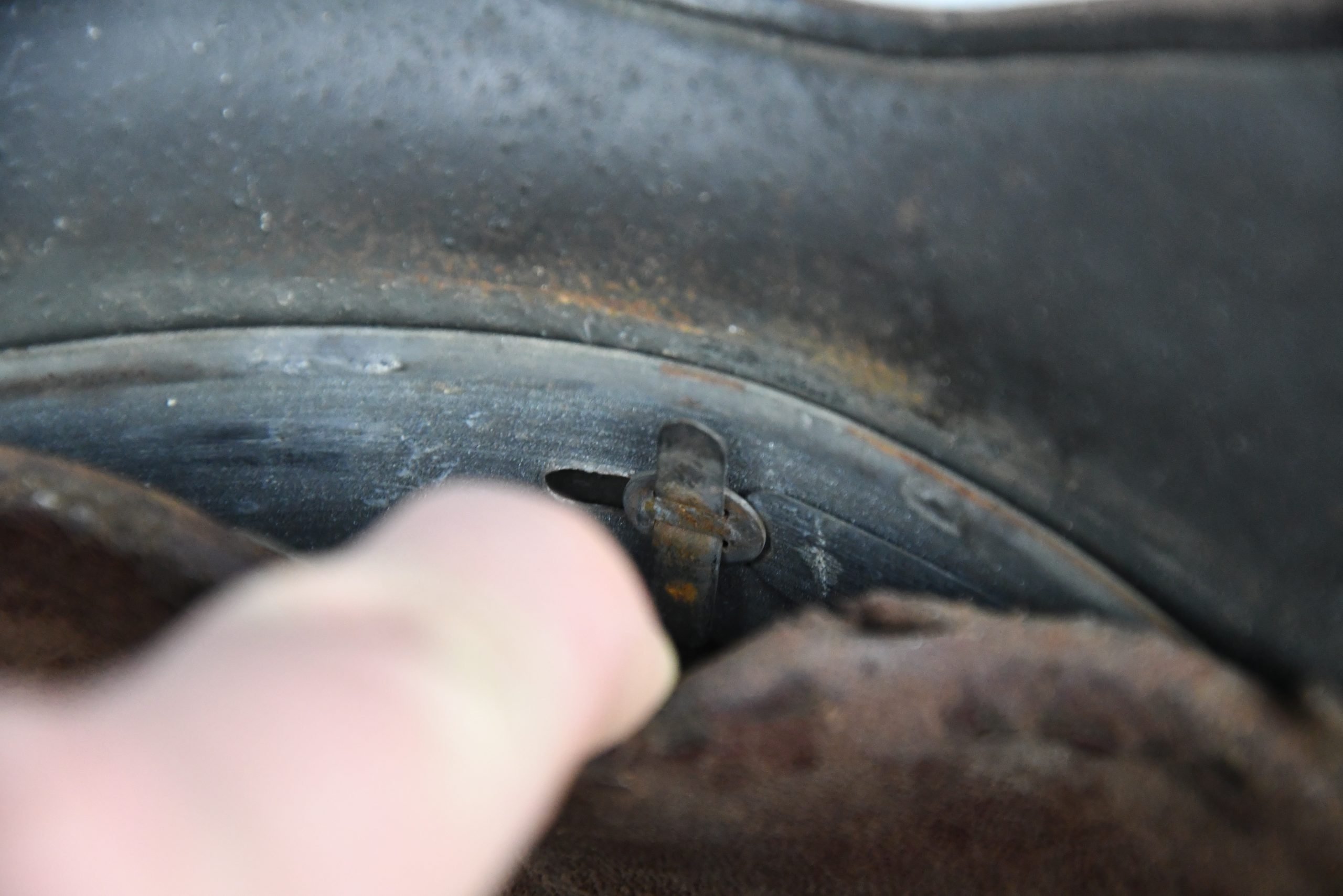 M35 army (Heer) reissued single decal steel helmet Q66 named — image 13