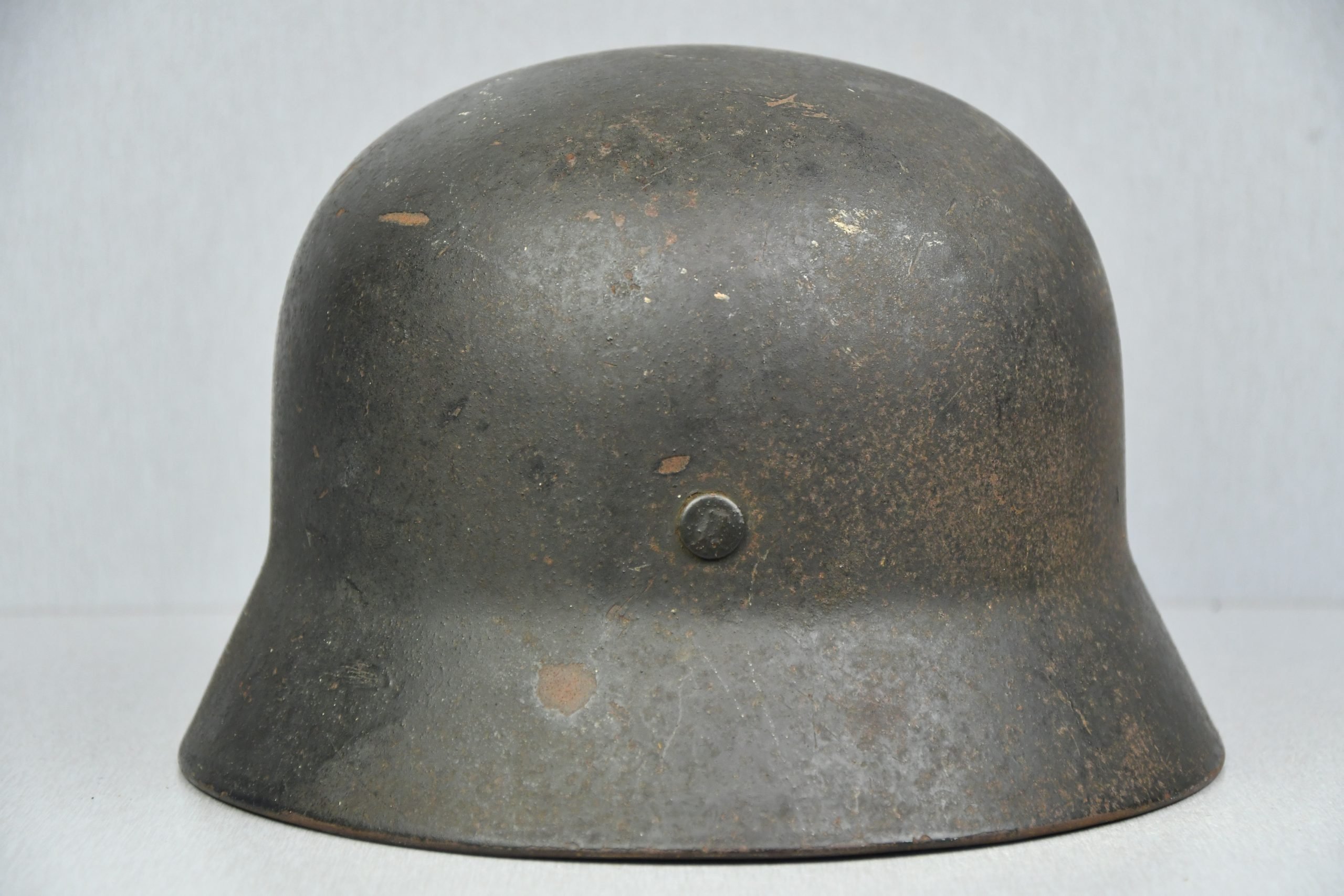 M35 army (Heer) reissued single decal steel helmet Q66 named — image 5