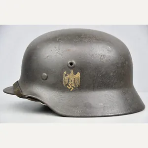 M40 army (Heer) single decal steel helmet Q64 named with field post 'Stalingrad'