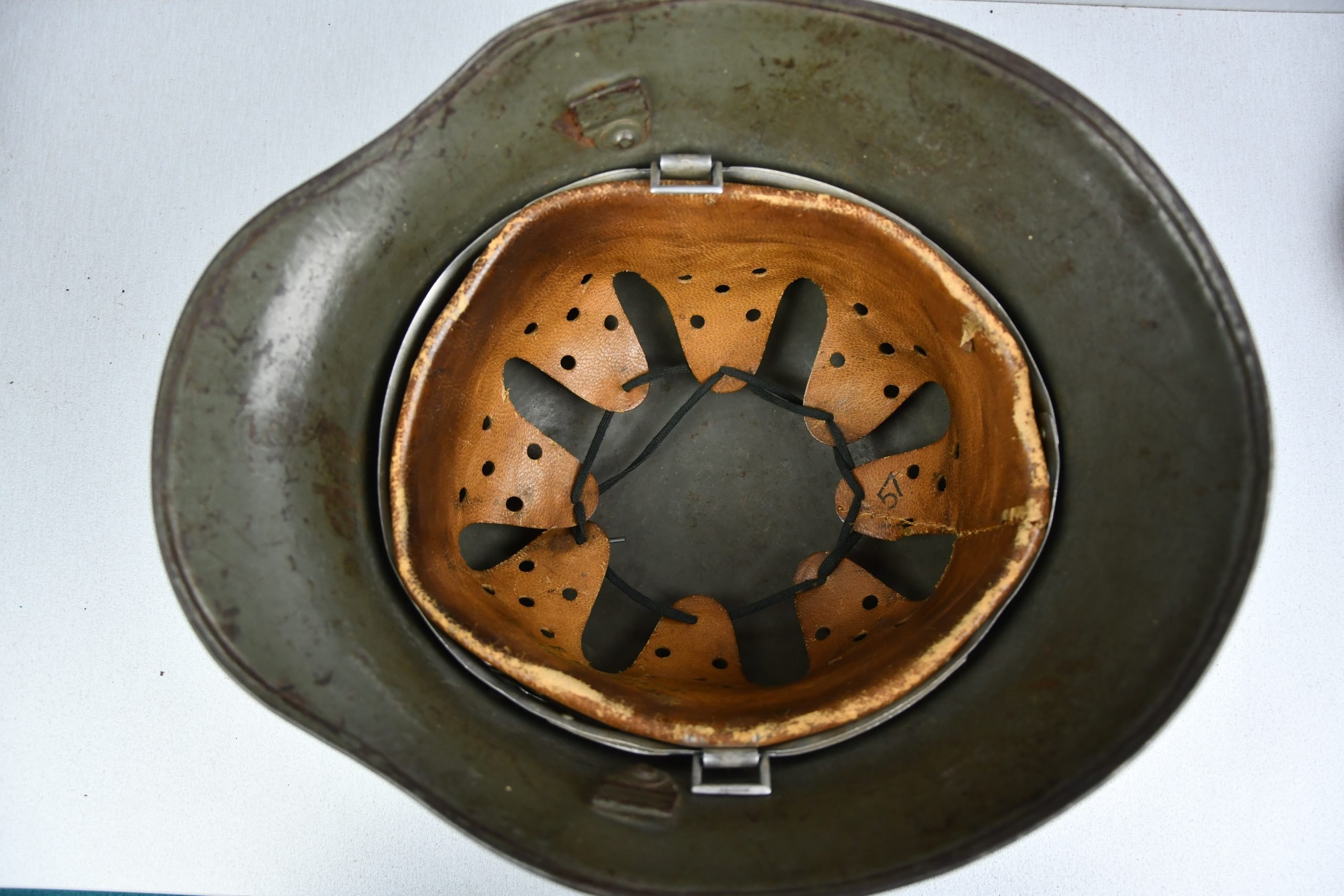 M17 army (Heer) double decal steel helmet named and unit marked Infanterie-Regiment 628 — image 10