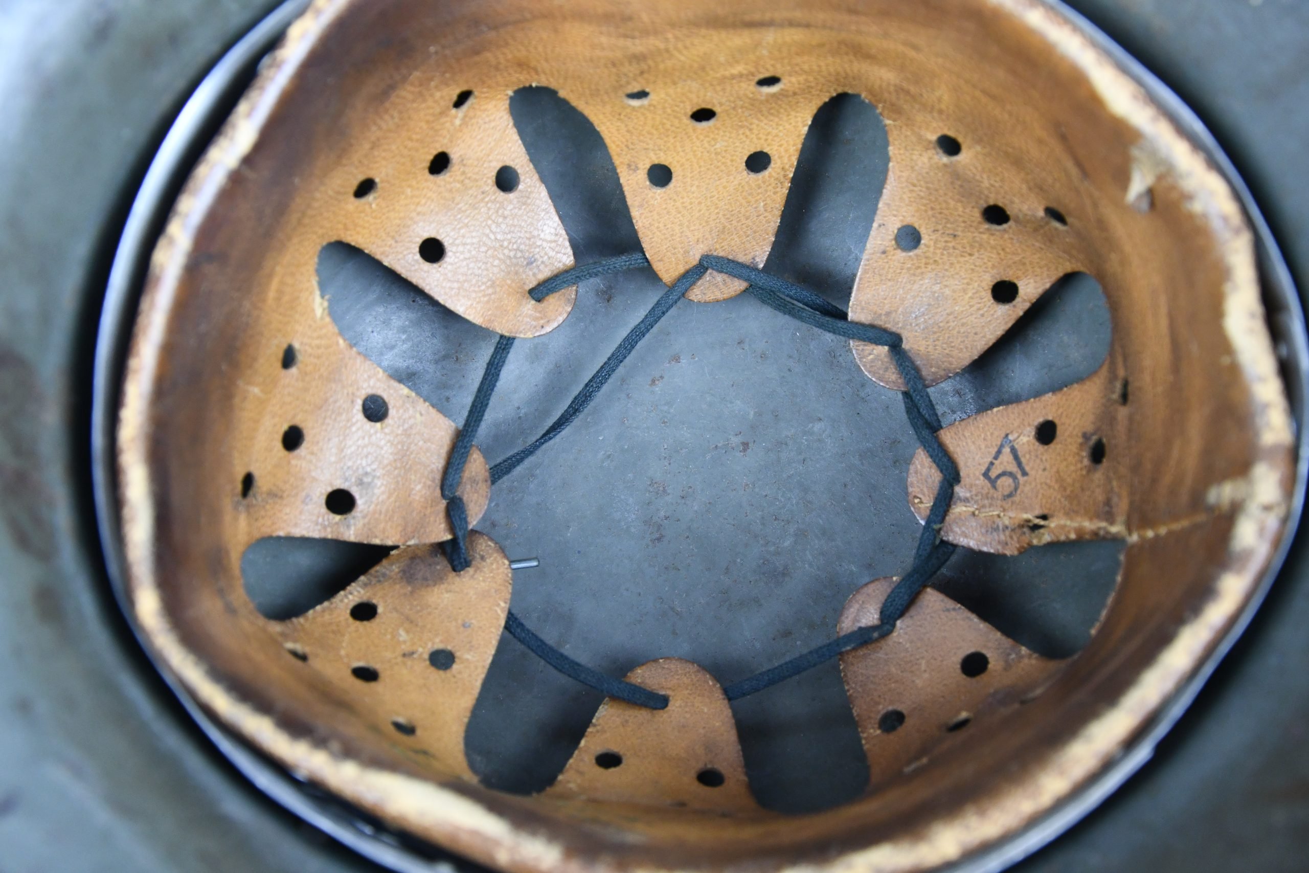 M17 army (Heer) double decal steel helmet named and unit marked Infanterie-Regiment 628 — image 11