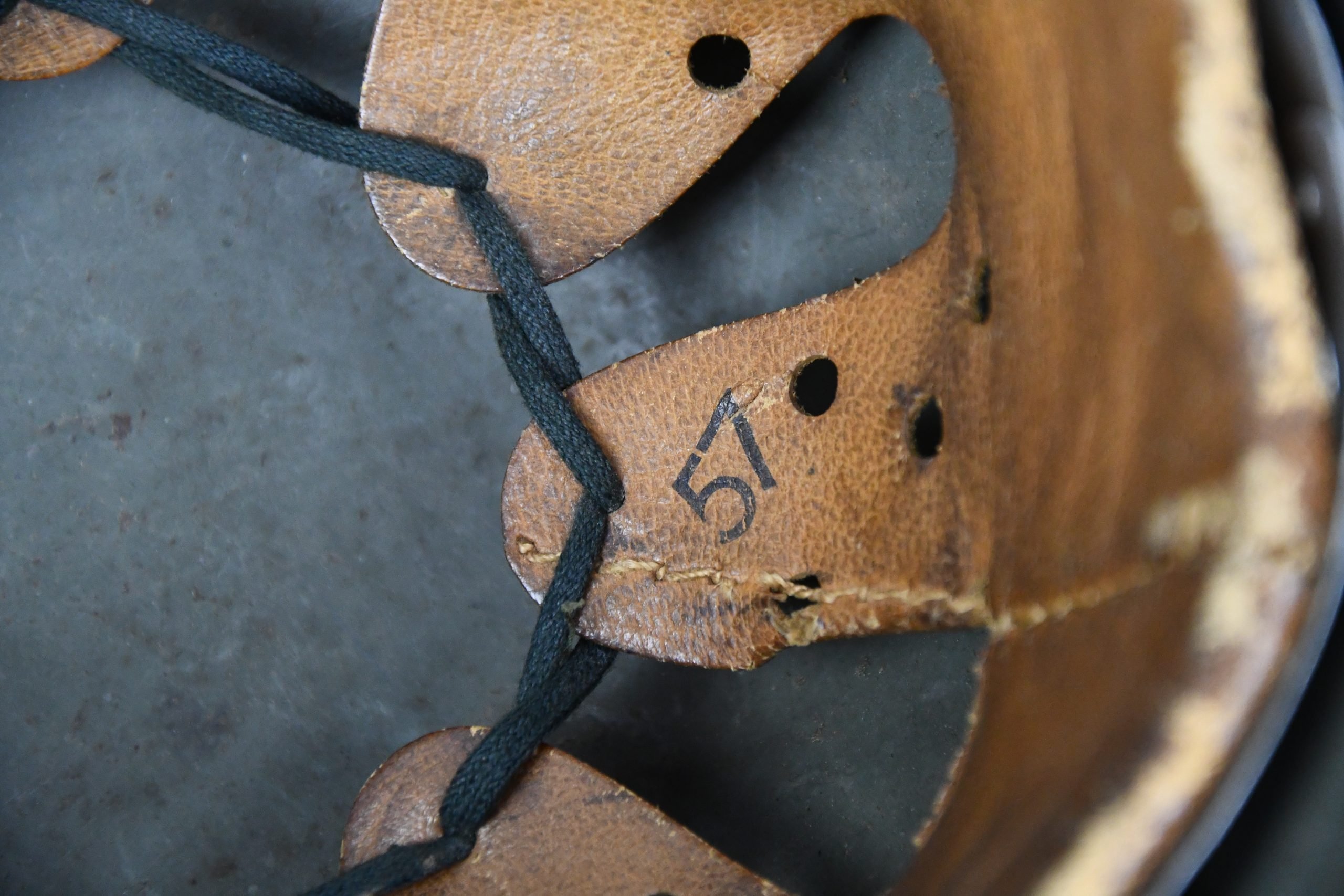 M17 army (Heer) double decal steel helmet named and unit marked Infanterie-Regiment 628 — image 12