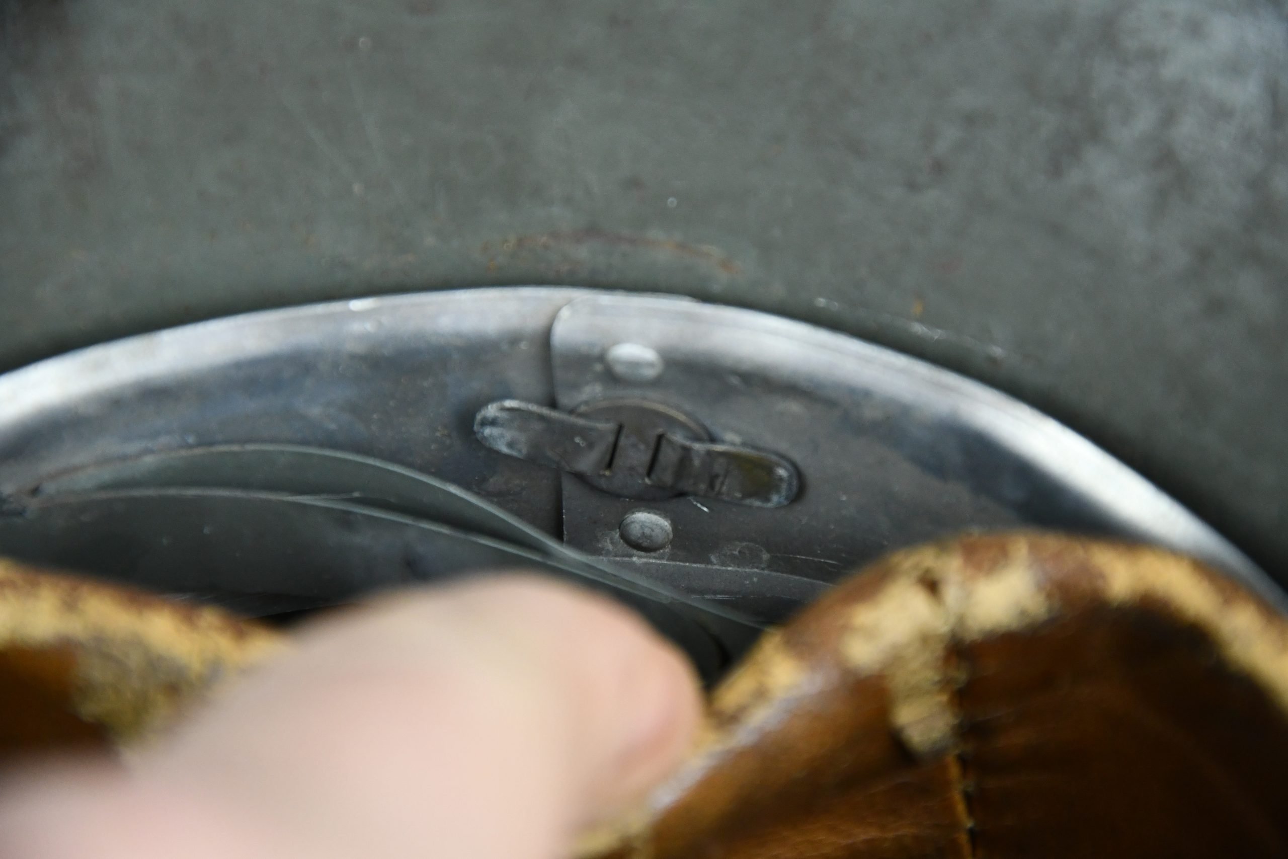 M17 army (Heer) double decal steel helmet named and unit marked Infanterie-Regiment 628 — image 14
