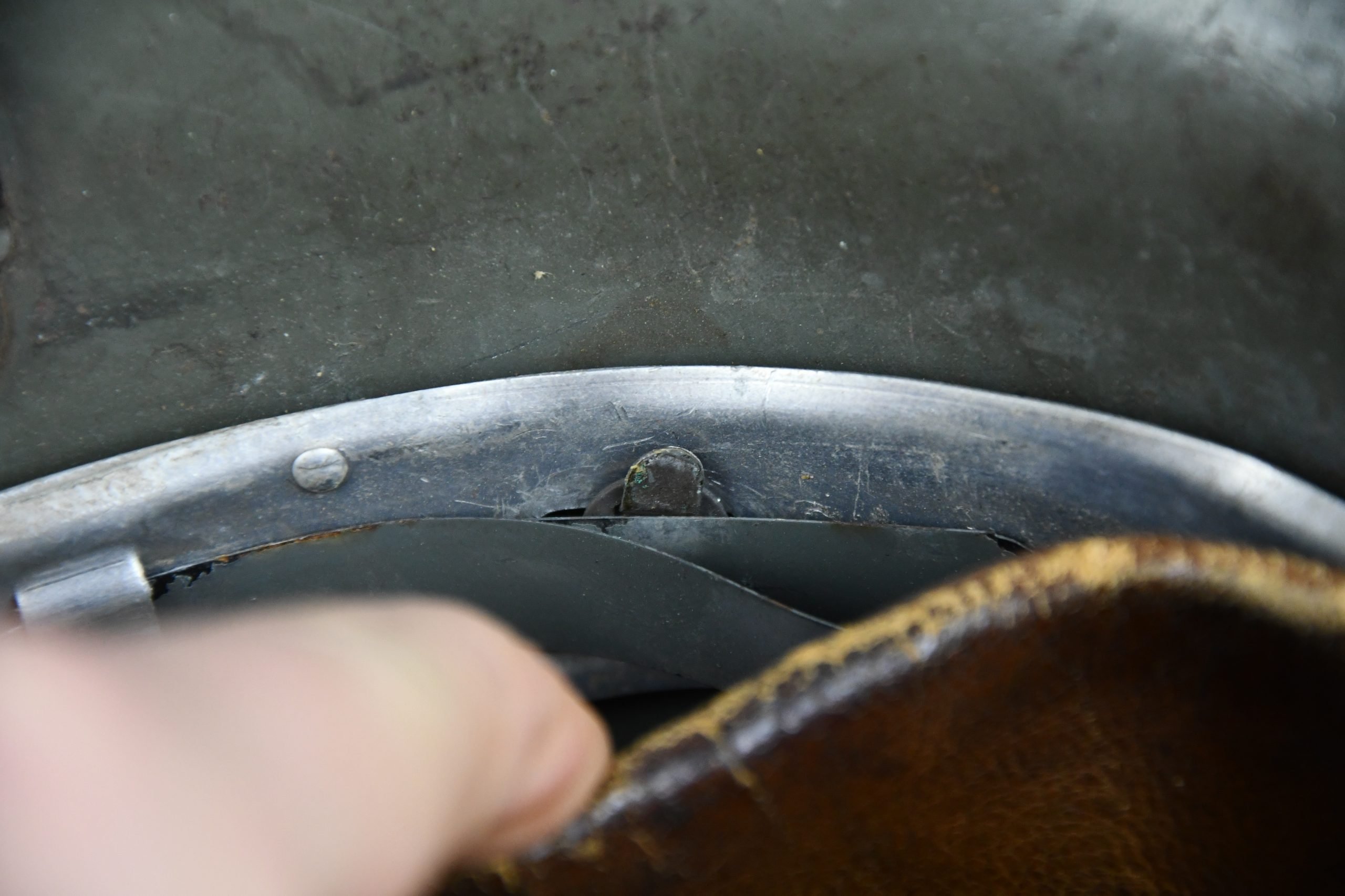 M17 army (Heer) double decal steel helmet named and unit marked Infanterie-Regiment 628 — image 15