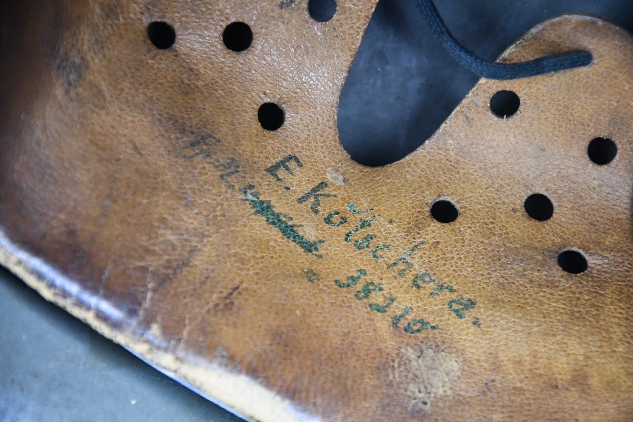 M17 army (Heer) double decal steel helmet named and unit marked Infanterie-Regiment 628 — image 16