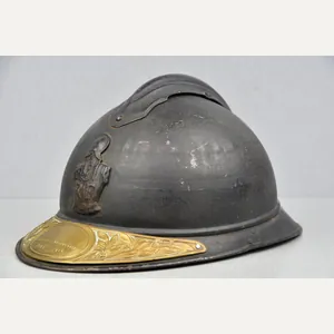 WW1 M15 French 'Genie' Adrian helmet with veteran plate