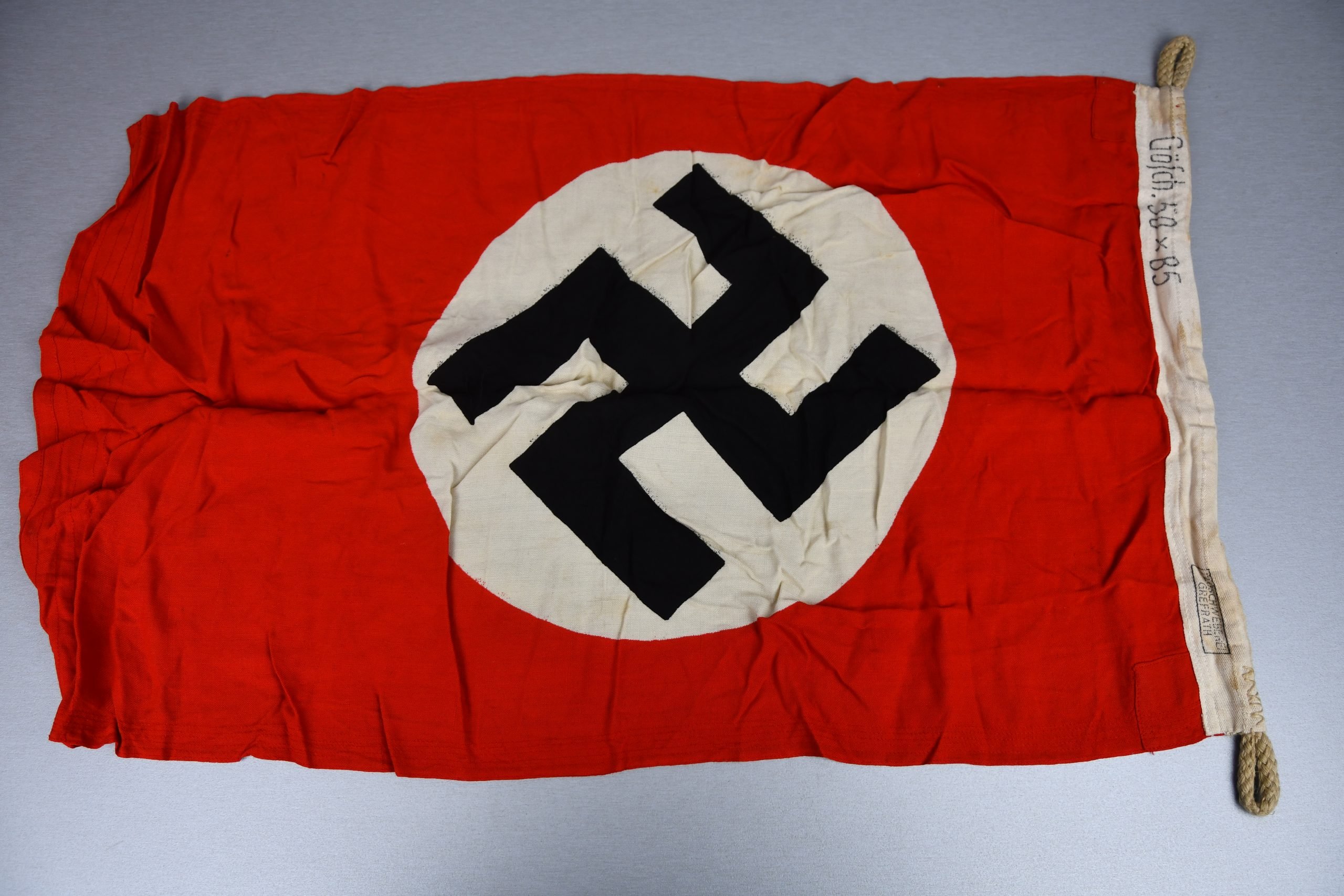 RARE Kriegsmarine 'U-boot-size' Goesch-Flagge 50×85 by Plüschweberei Grefrath — image 5