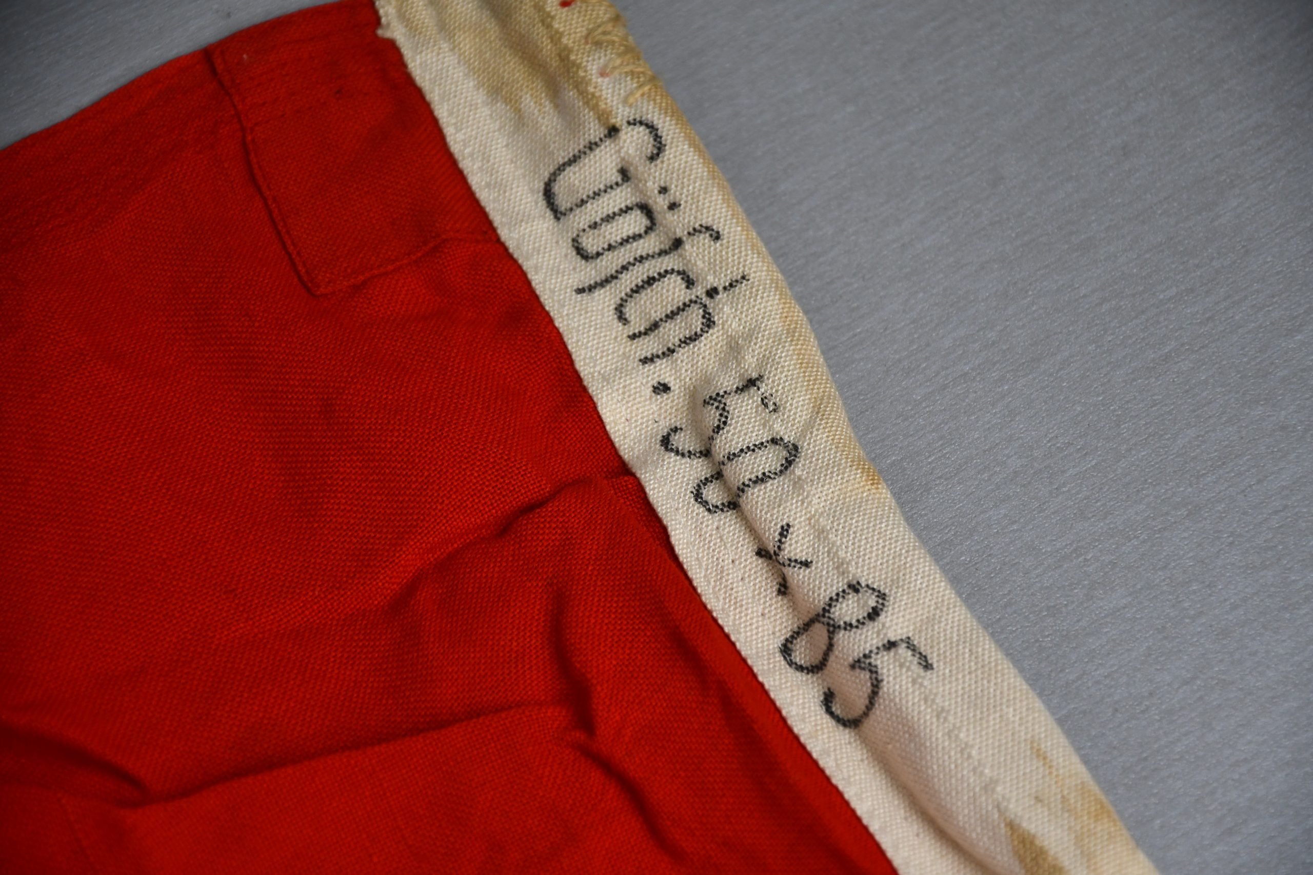 RARE Kriegsmarine 'U-boot-size' Goesch-Flagge 50×85 by Plüschweberei Grefrath — image 7