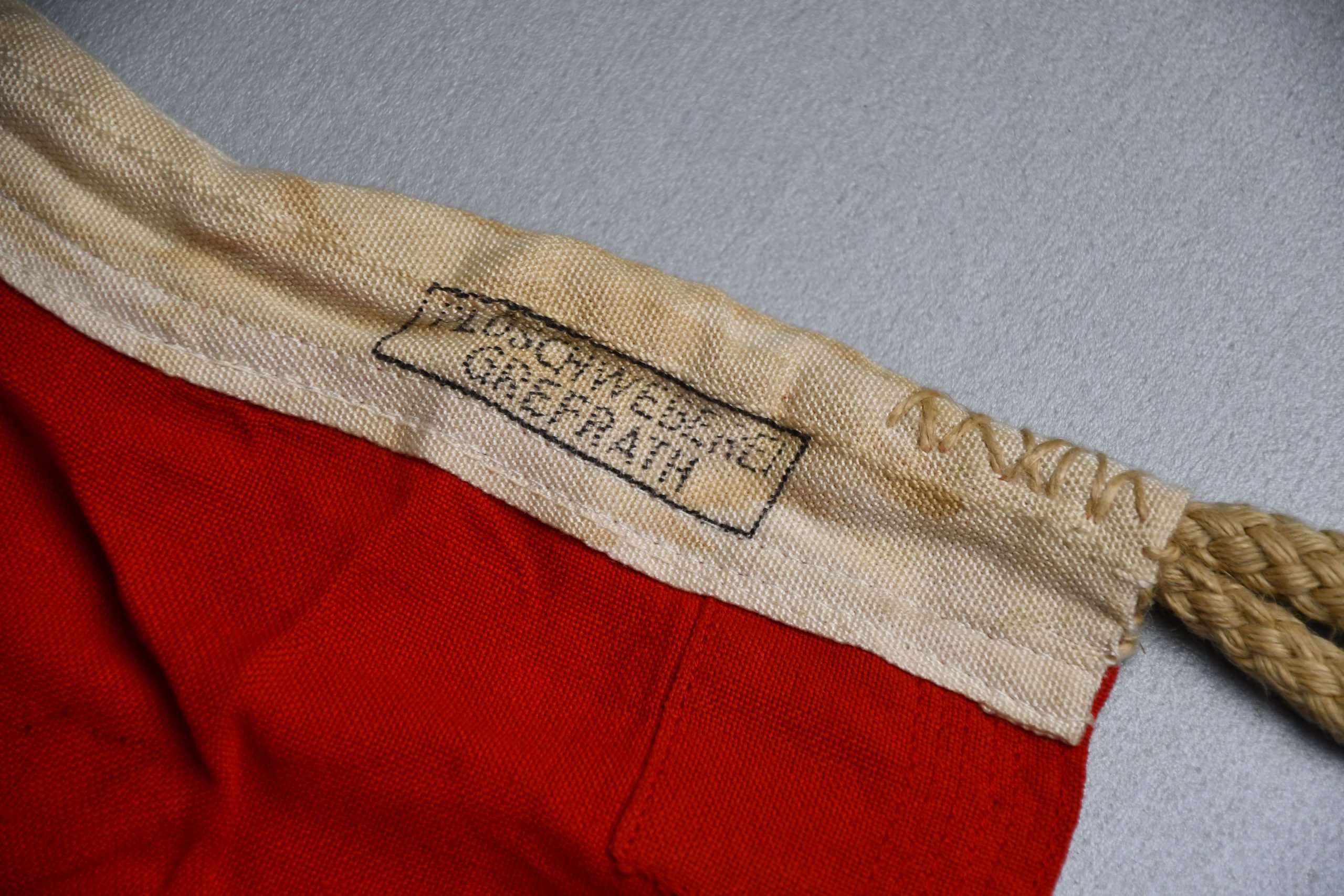 RARE Kriegsmarine 'U-boot-size' Goesch-Flagge 50×85 by Plüschweberei Grefrath — image 8