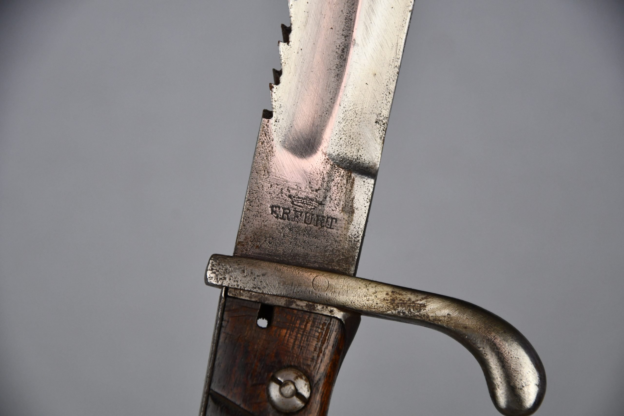WW1 German M1895/05 'Butcher' bayonet with sawteeth by Erfurt 1915 — image 6