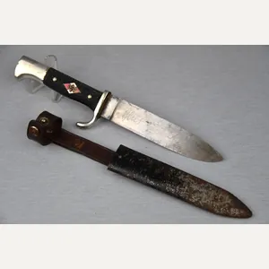 Hitlerjugend knife with motto by RZM M7/14 P.D. Luneschloss 1936