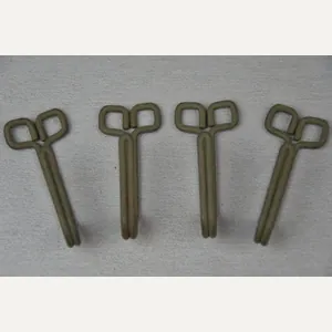 Wehrmacht/SS late war steel belt support hooks for Feldbluse