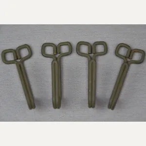 Wehrmacht/SS late war steel belt support hooks for Feldbluse