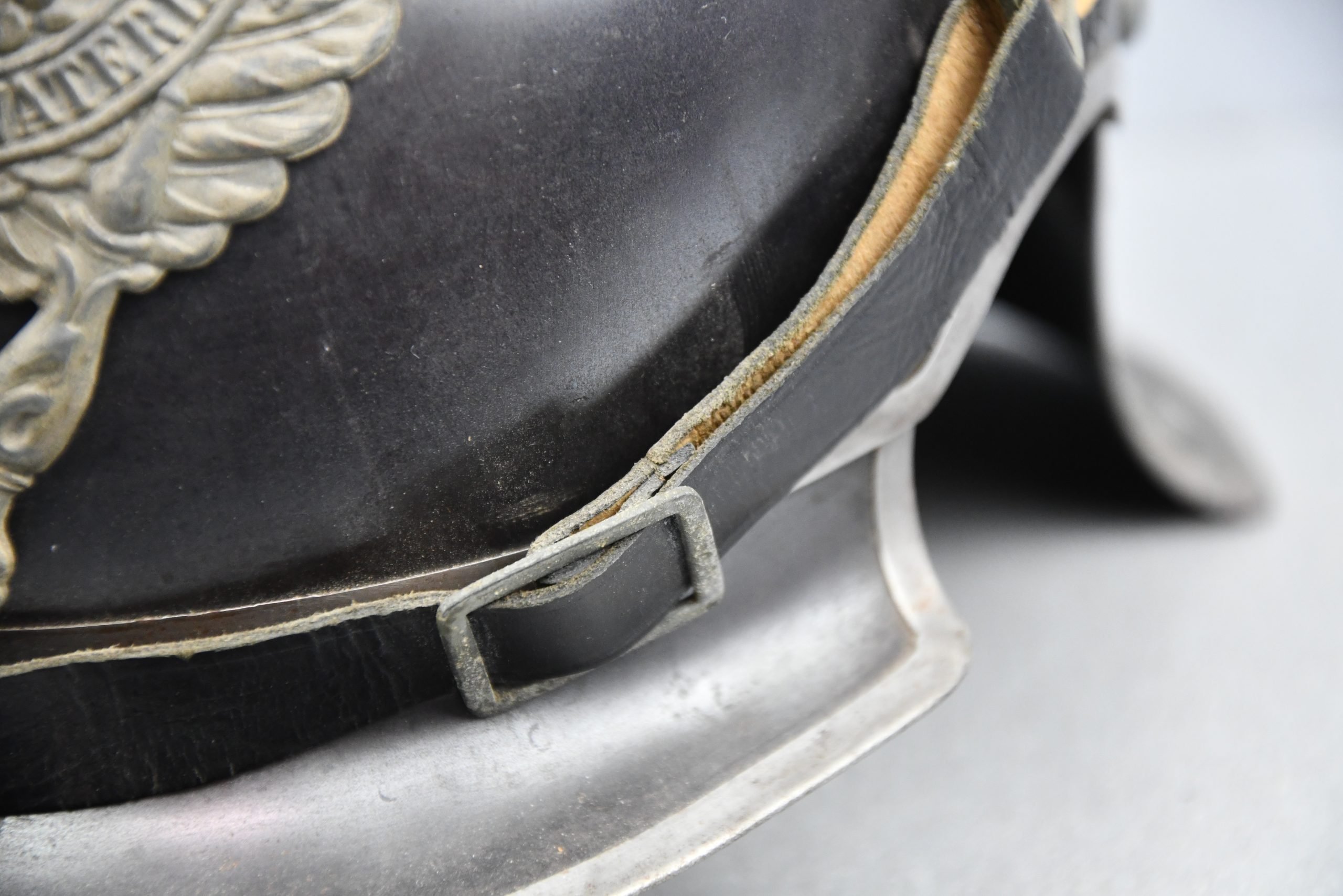 WW1 German Prussian 1915 'Jäger Zu Pferde' enlisted steel spike helmet — image 12