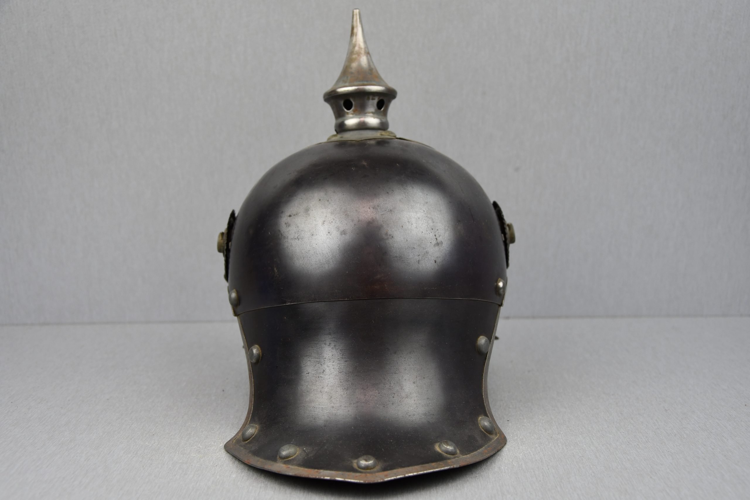 WW1 German Prussian 1915 'Jäger Zu Pferde' enlisted steel spike helmet — image 6