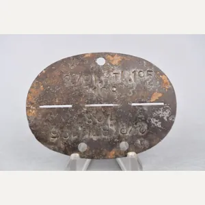 Army (Heer) dog-tag 'Erkennungsmarke' Pionier-Bataillon 195