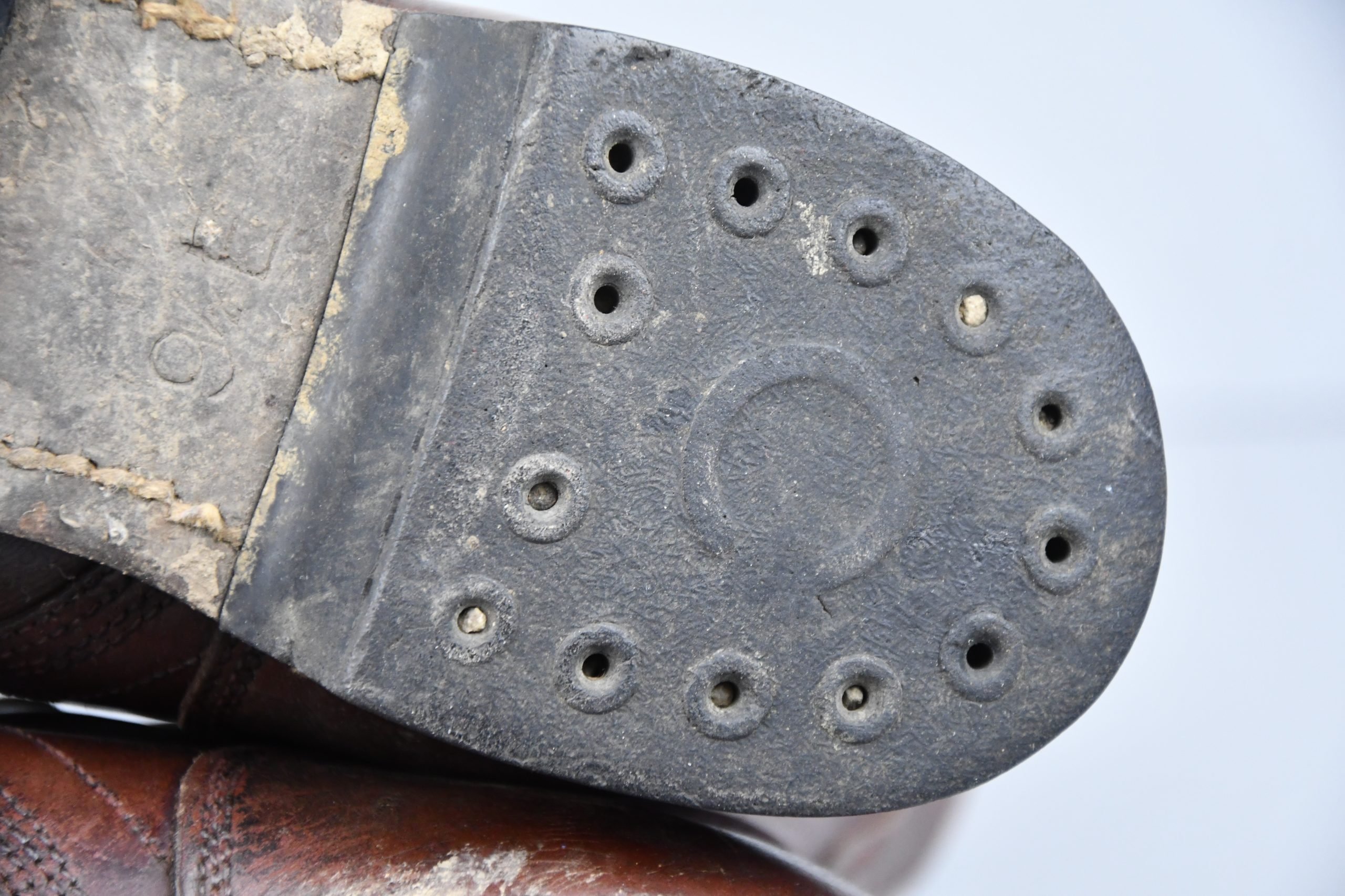 WW2 USA paratrooper jump boots by Corcoran with dog-tags — image 15