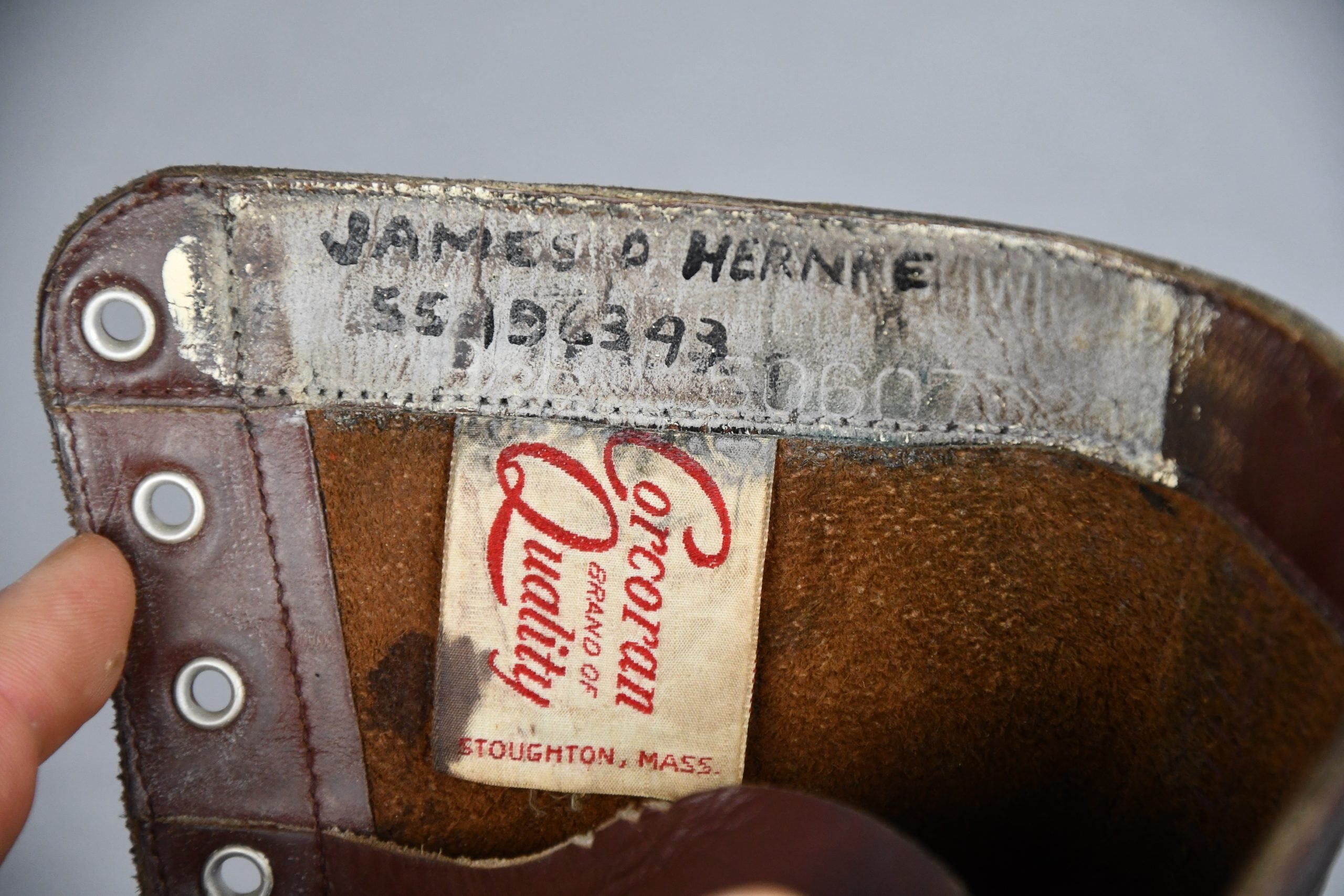 WW2 USA paratrooper jump boots by Corcoran with dog-tags — image 8